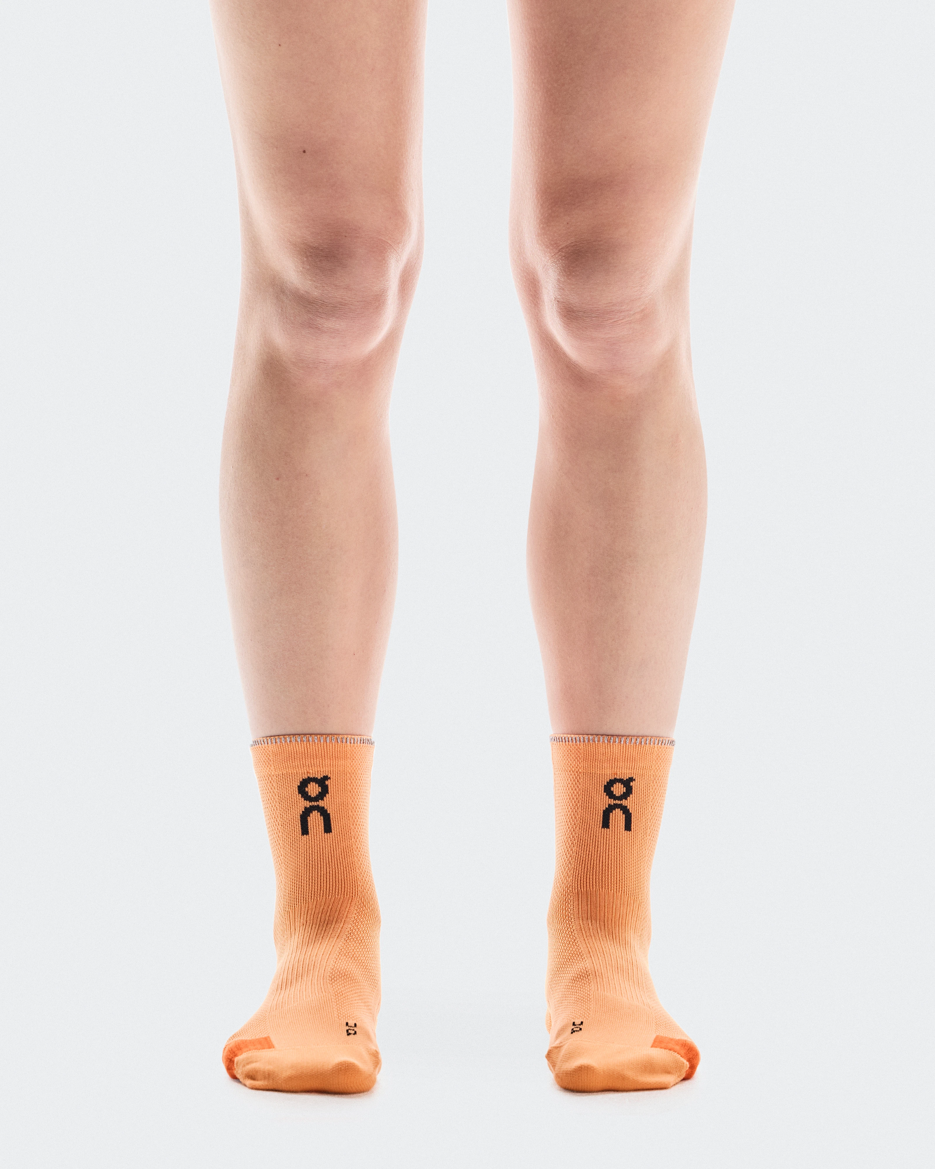 On Performance Run Sock Mid Tangerine & Flame Unisexe Chaussettes