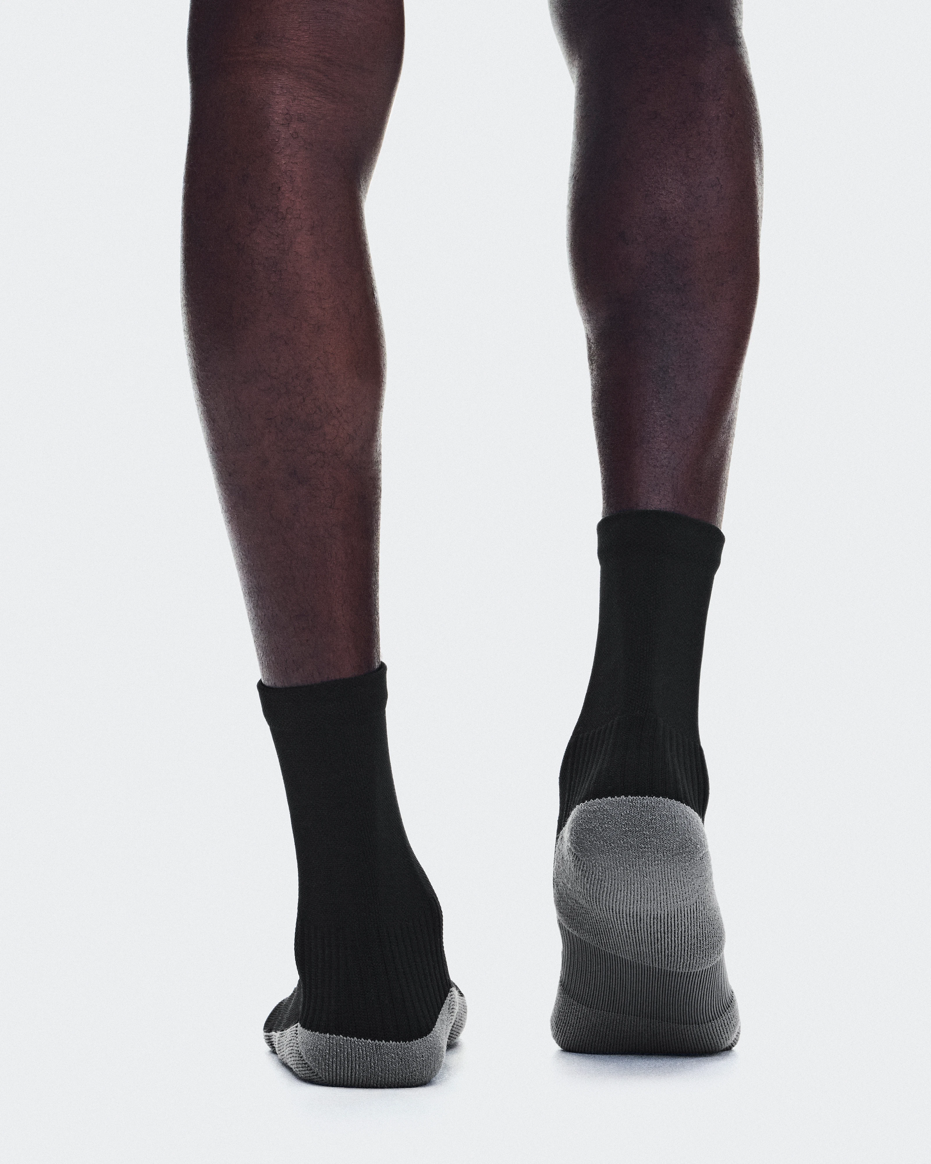 On Trail Sock High 2P Black & Black Unisexe Chaussettes