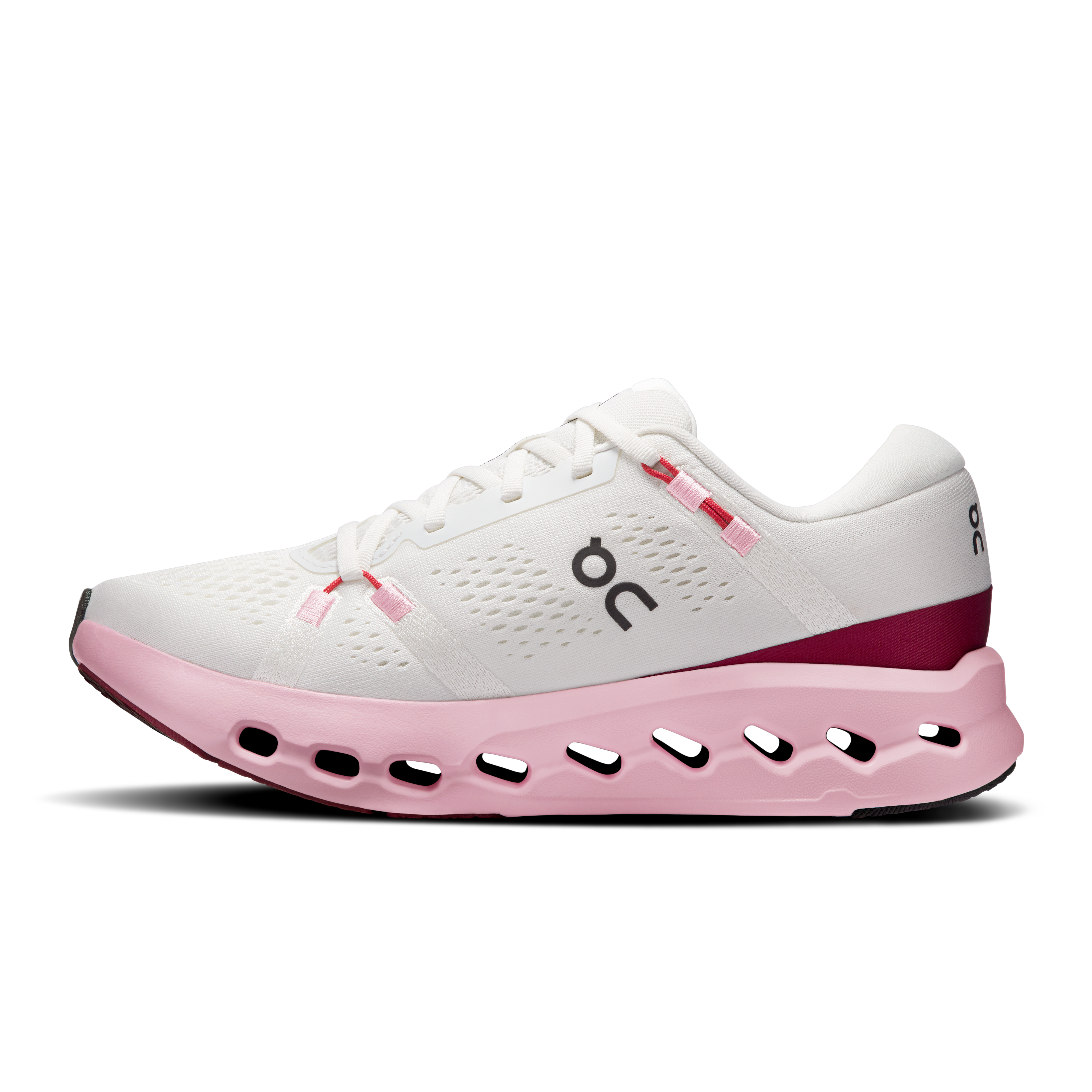 On Cloudsurfer 2 Ivory & Peony Femme Running sur route Chaussures