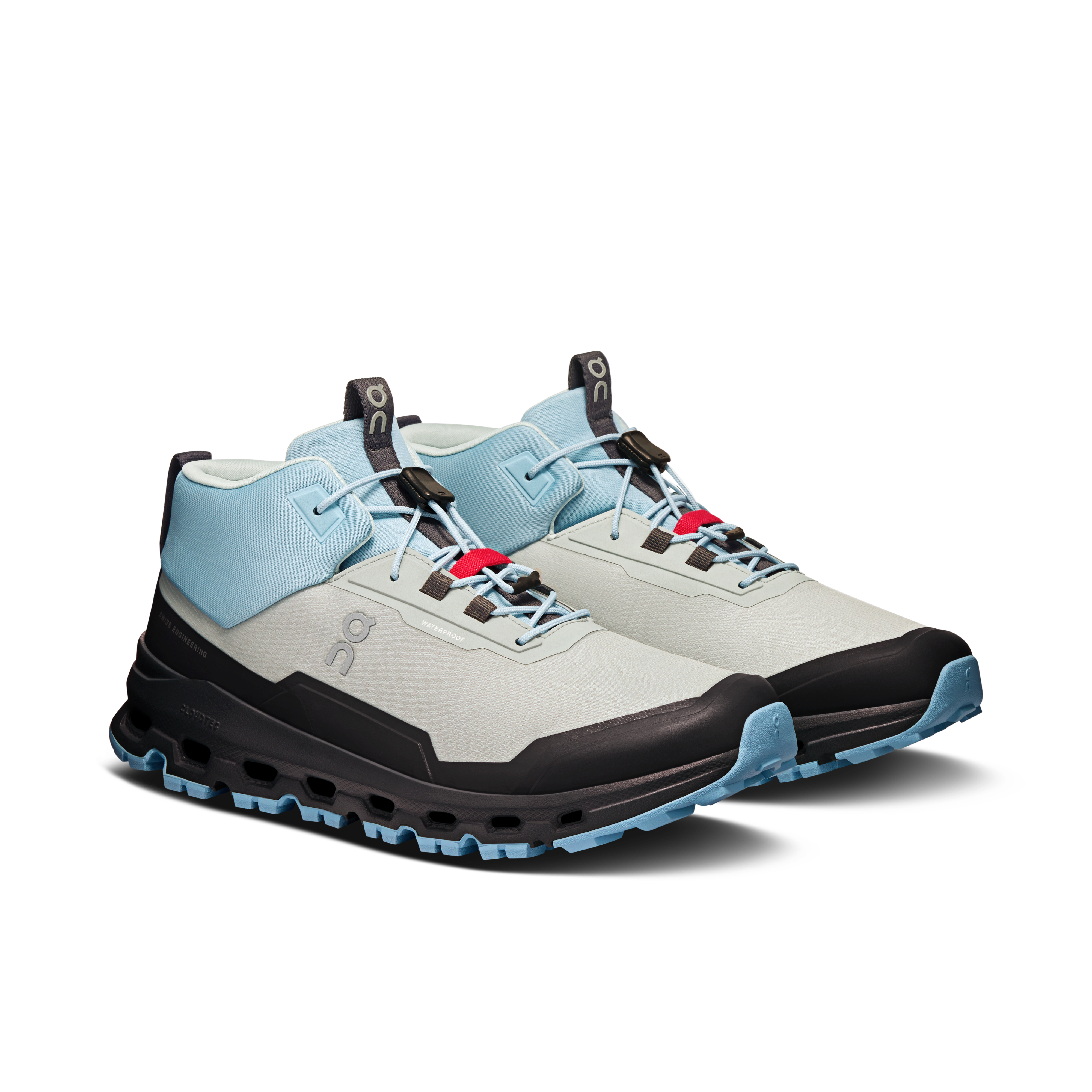 On Cloudhero Mid Waterproof Glacier & Iron Ados Active Life Chaussures