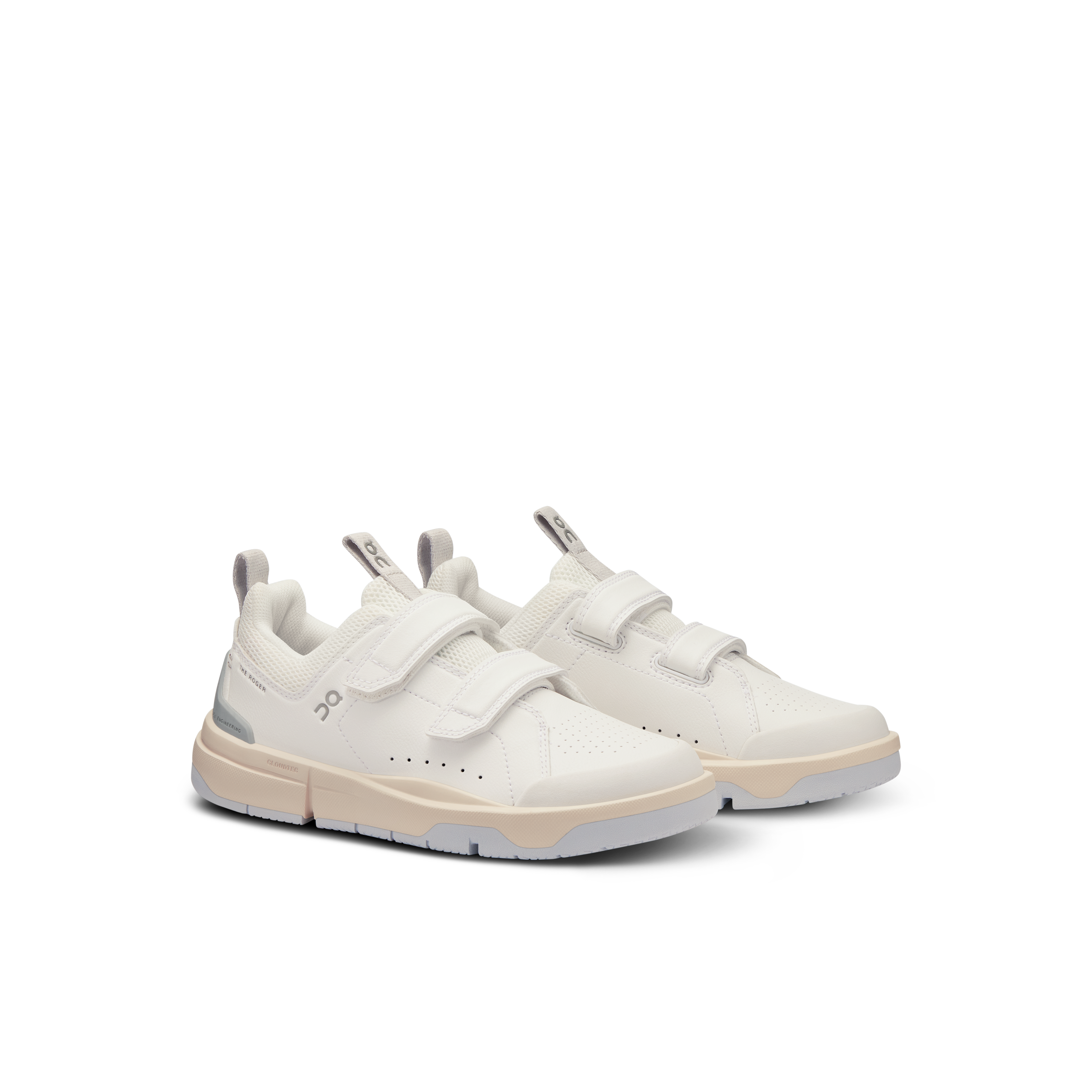 On THE ROGER Kids White & Glacier Enfant Active Life Chaussures