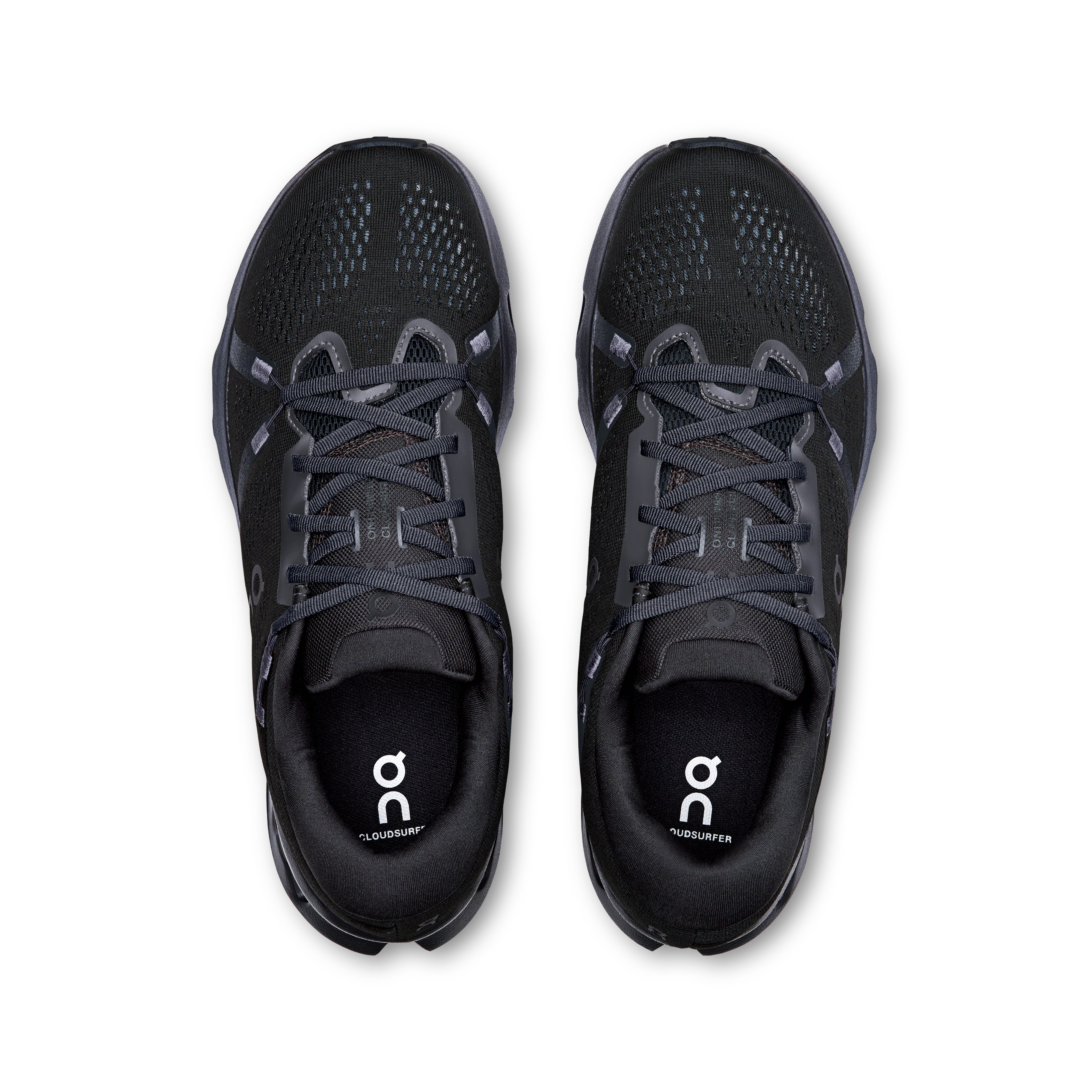 On Cloudsurfer 2 Wide Black & Black Homme Running sur route Chaussures