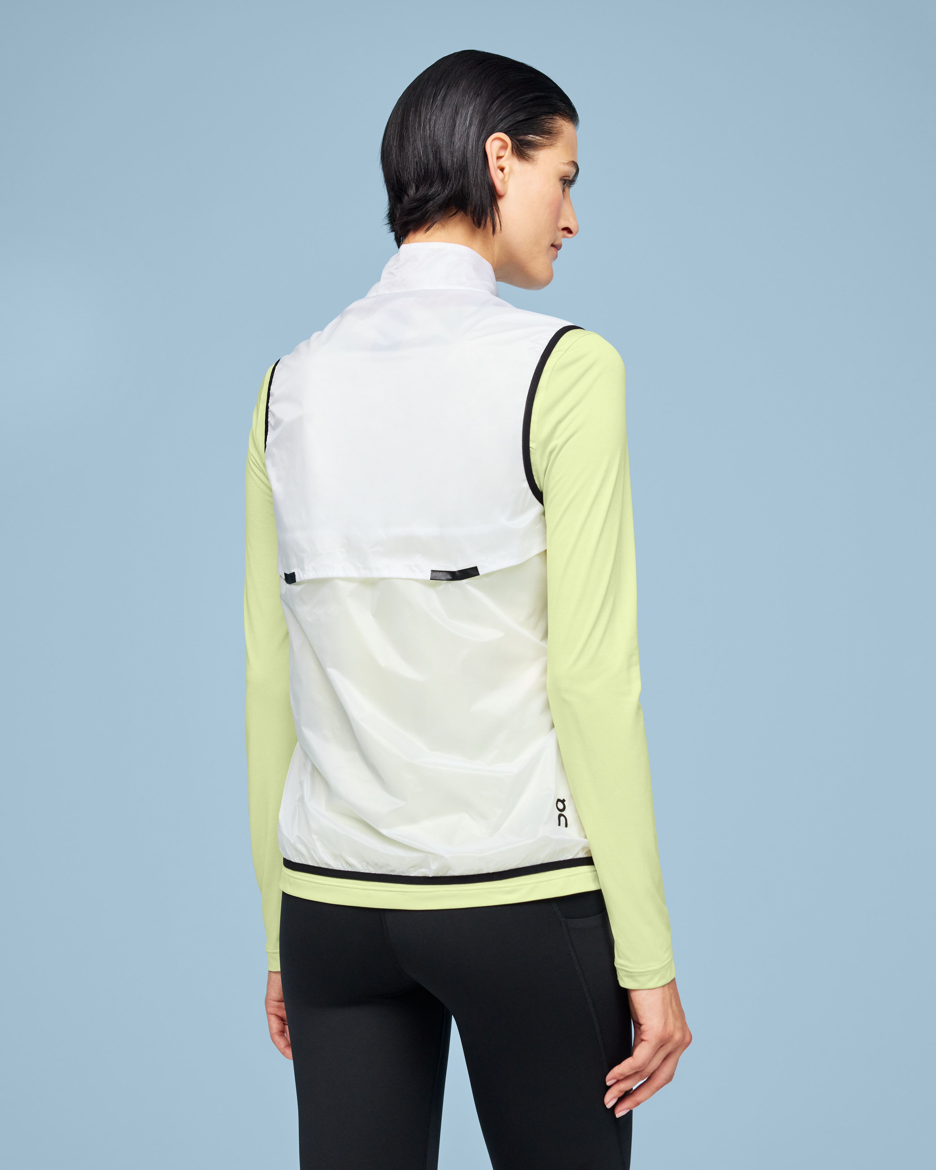 On Weather Vest White & Black Femme Vestes