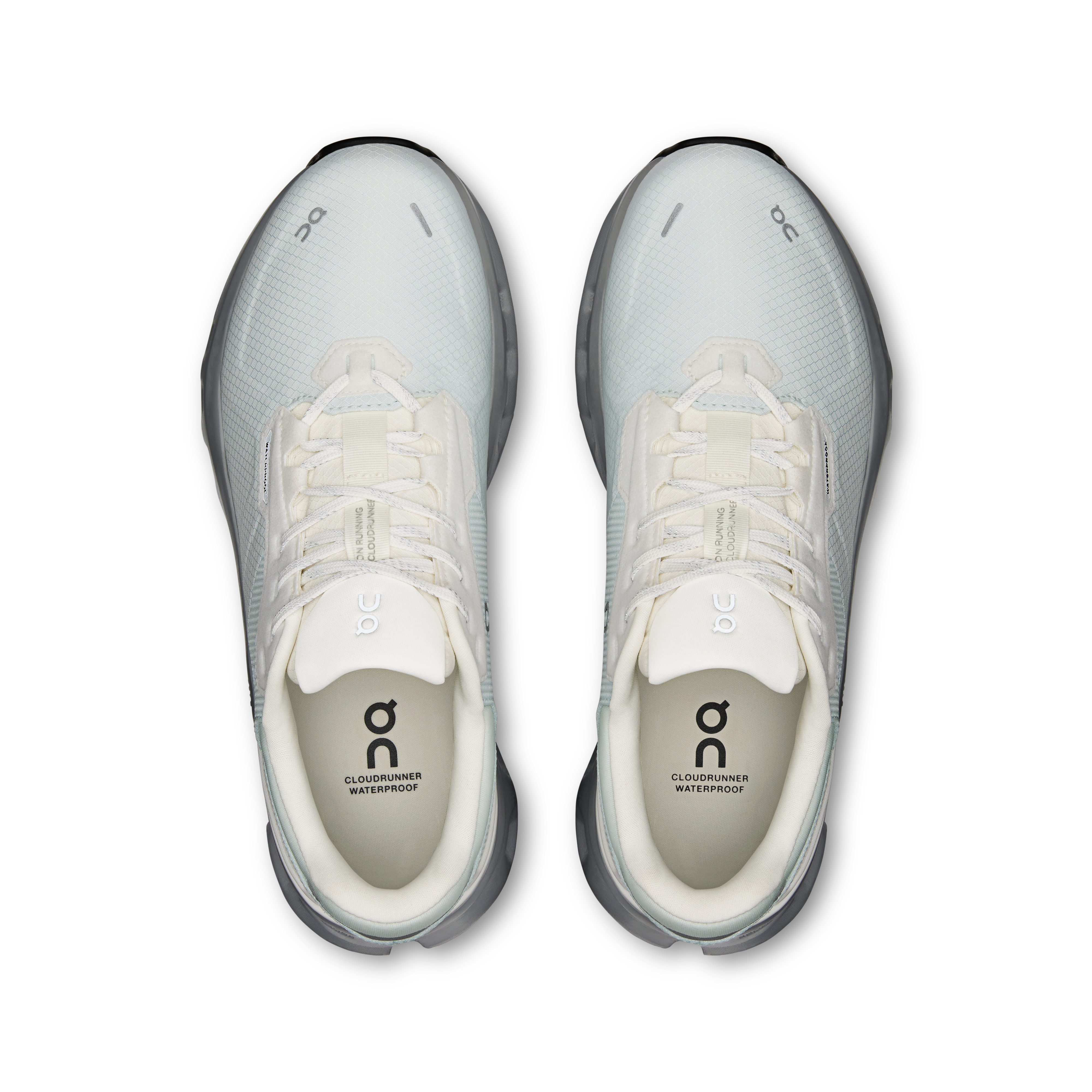 On Cloudrunner 2 Waterproof Iceberg & Alloy Femme Running sur route Chaussures