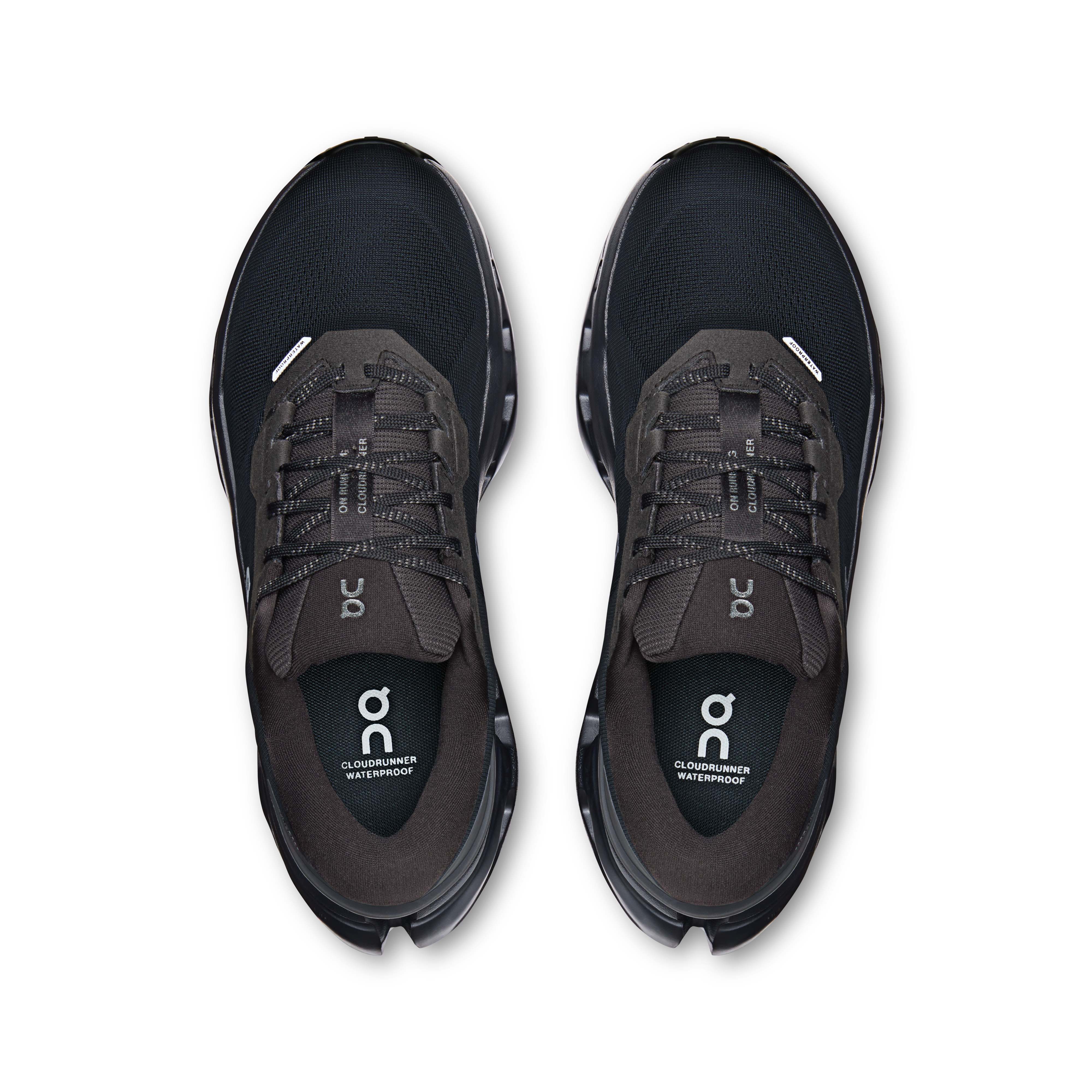 On Cloudrunner 3 Waterproof Black & Black Femme – Running quotidien, foulées stables, imperméabilité Chaussures