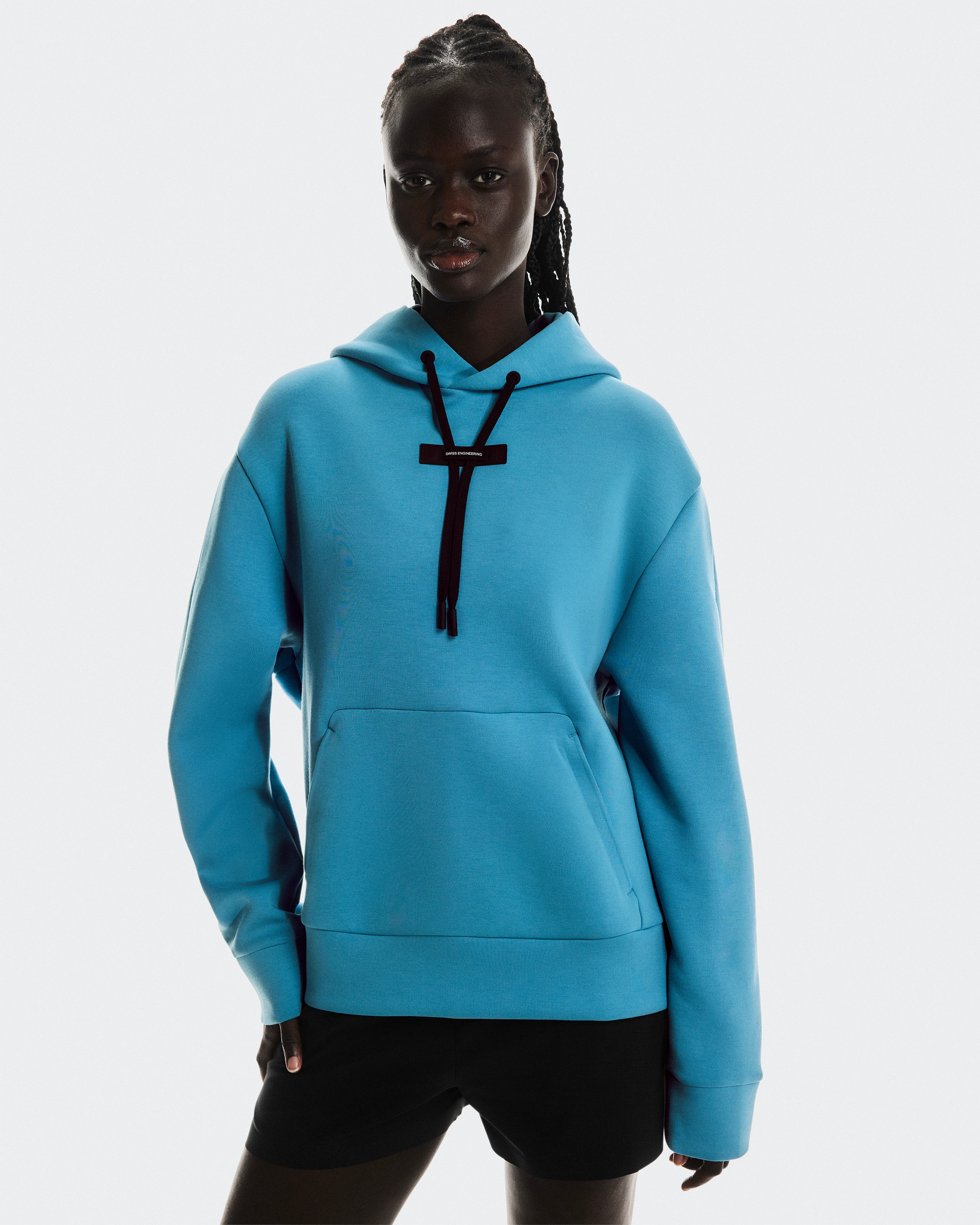 On Focus Tech Hoodie Niagara Femme Sweats à capuche et sweats