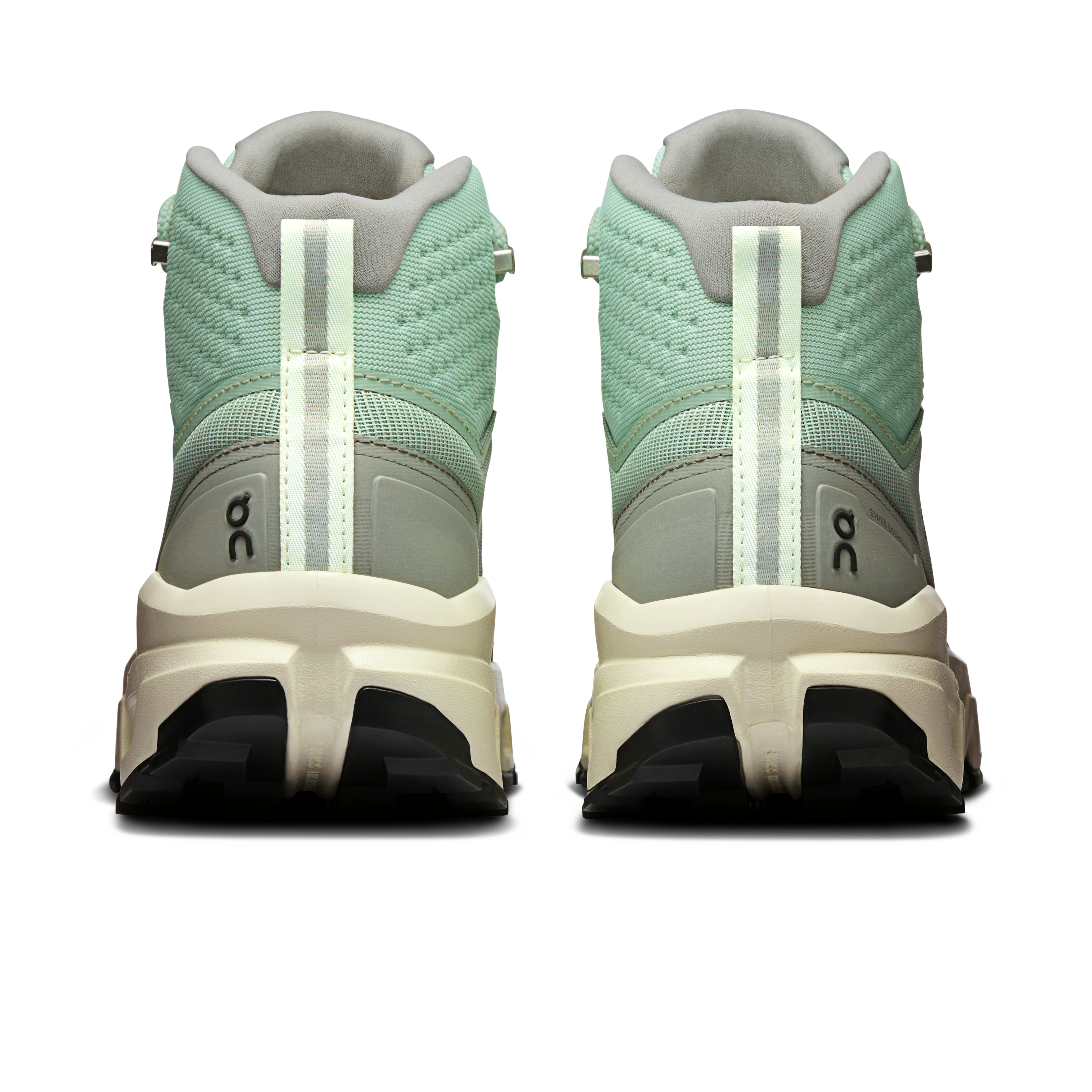 On Cloudrock Mid Waterproof Mineral & Aloe Femme Randonnée Chaussures
