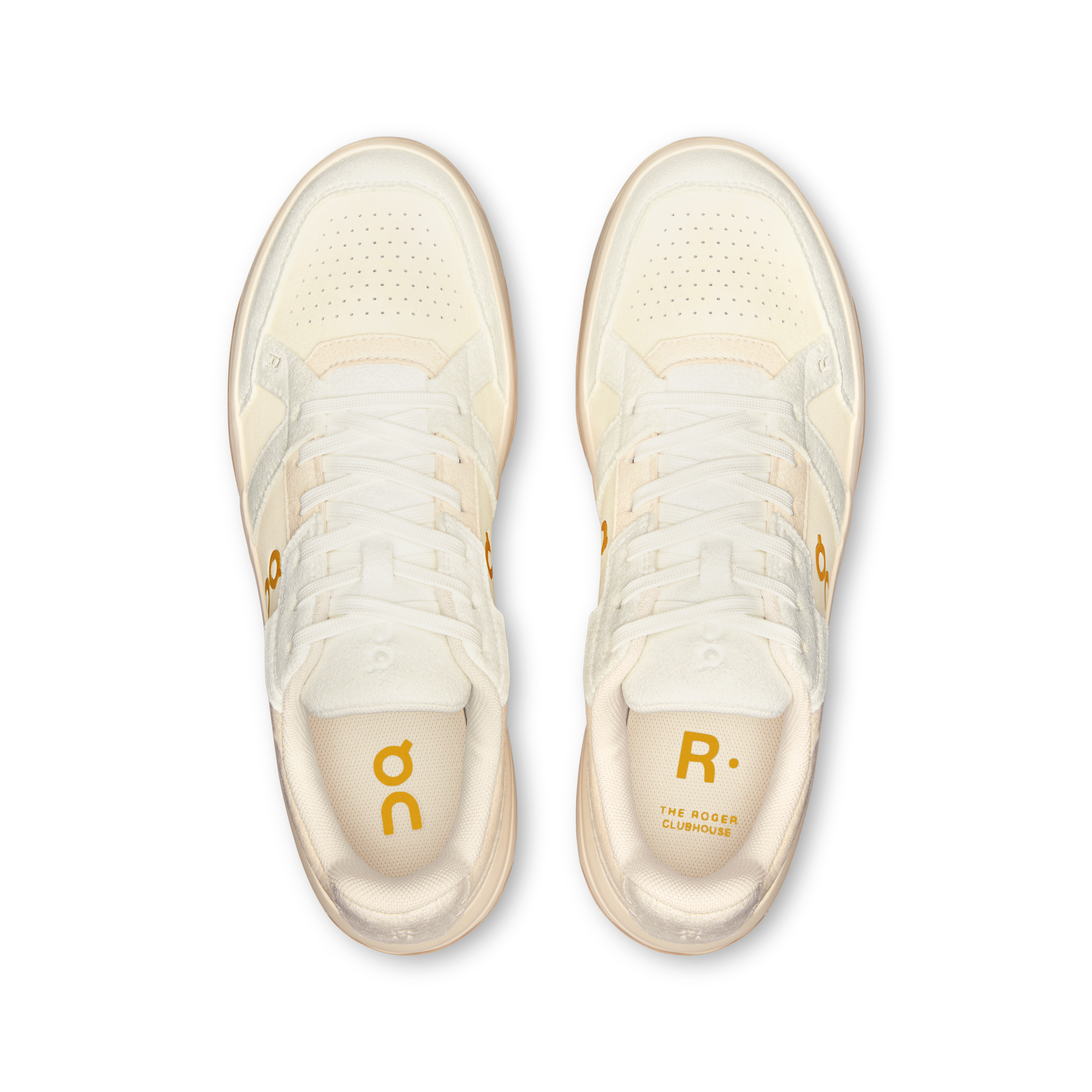 On THE ROGER Clubhouse Ace Ivory & Dew Femme Tennis Chaussures