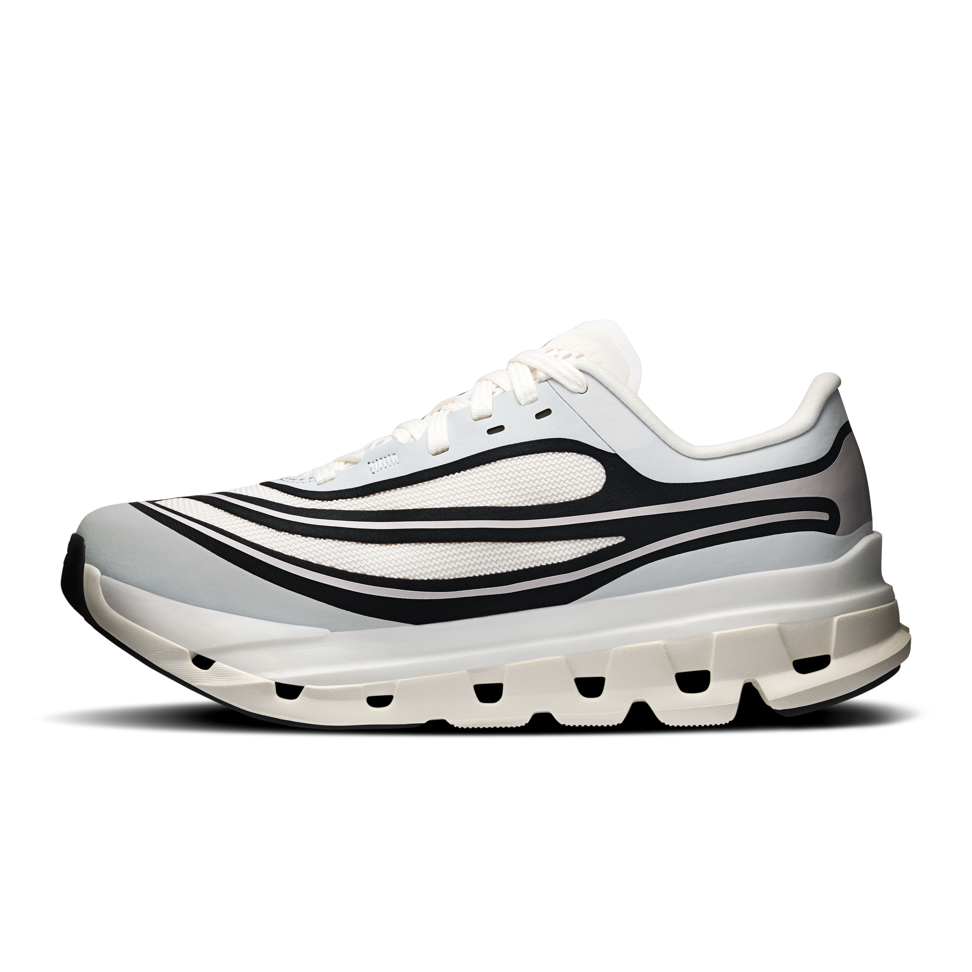 On Cloudflow 5 AD Ivory & Black Femme Active Life Chaussures