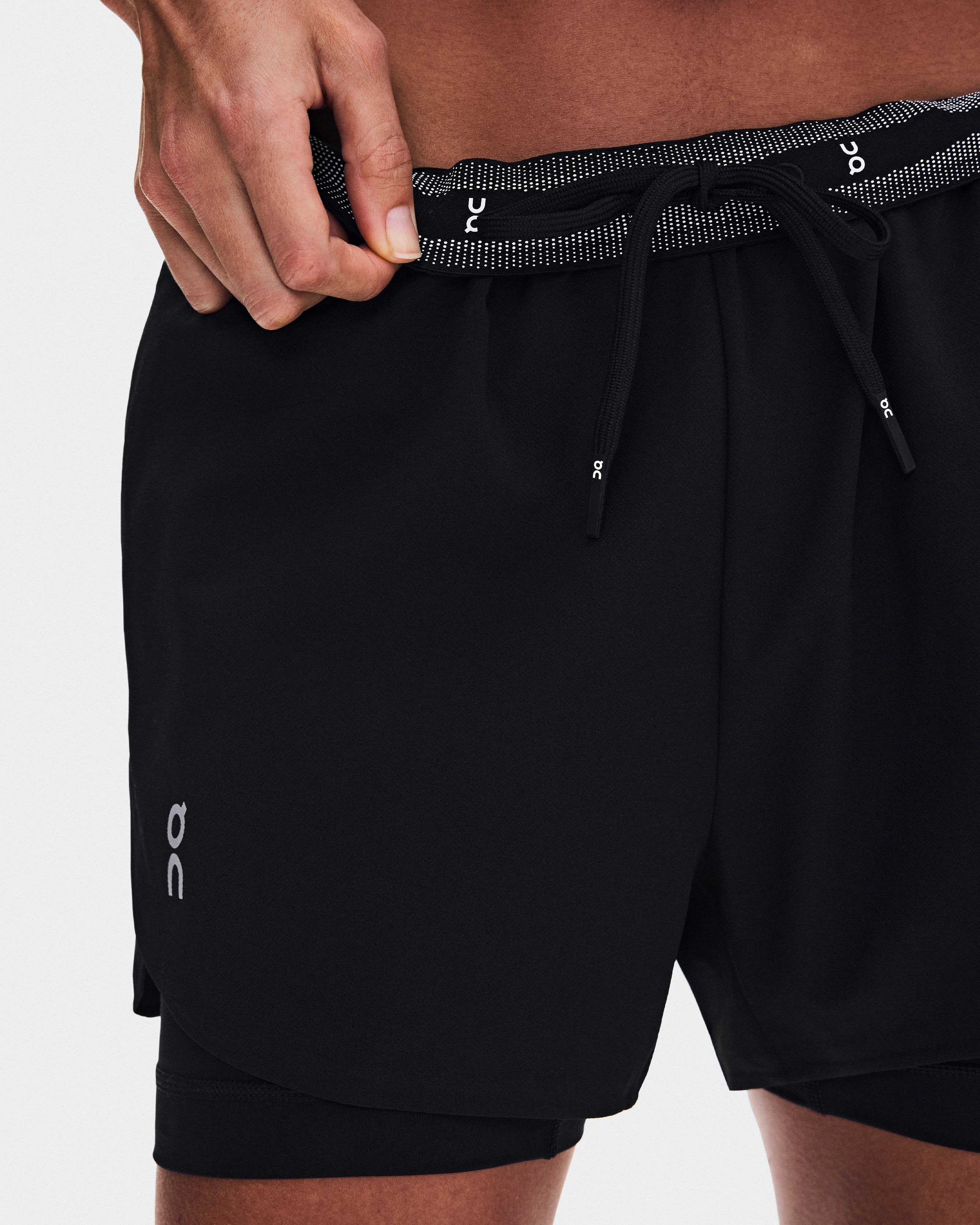 On Train 2-in-1 Shorts Black Femme Shorts
