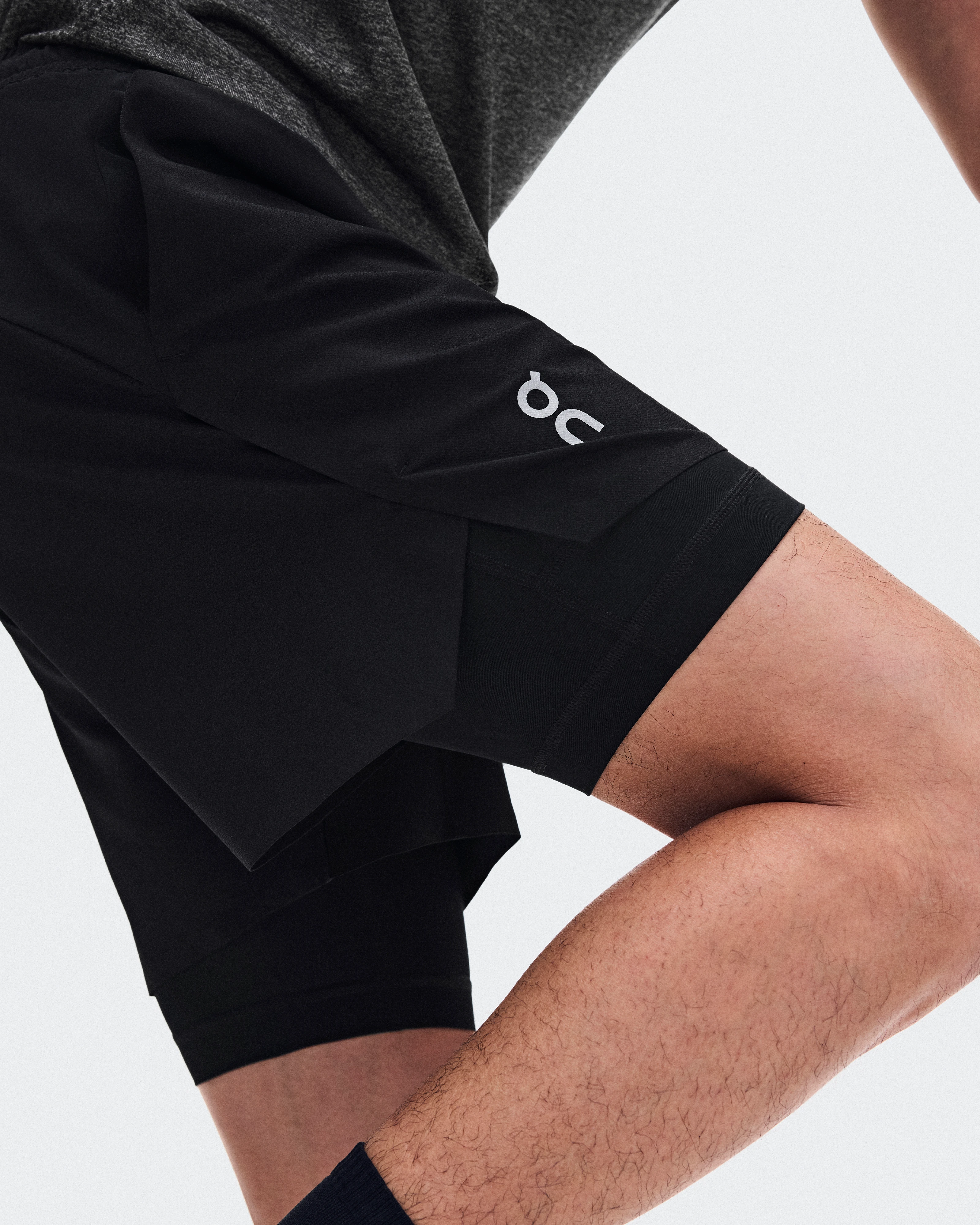 On Train 2-in-1 Shorts Black Homme Shorts