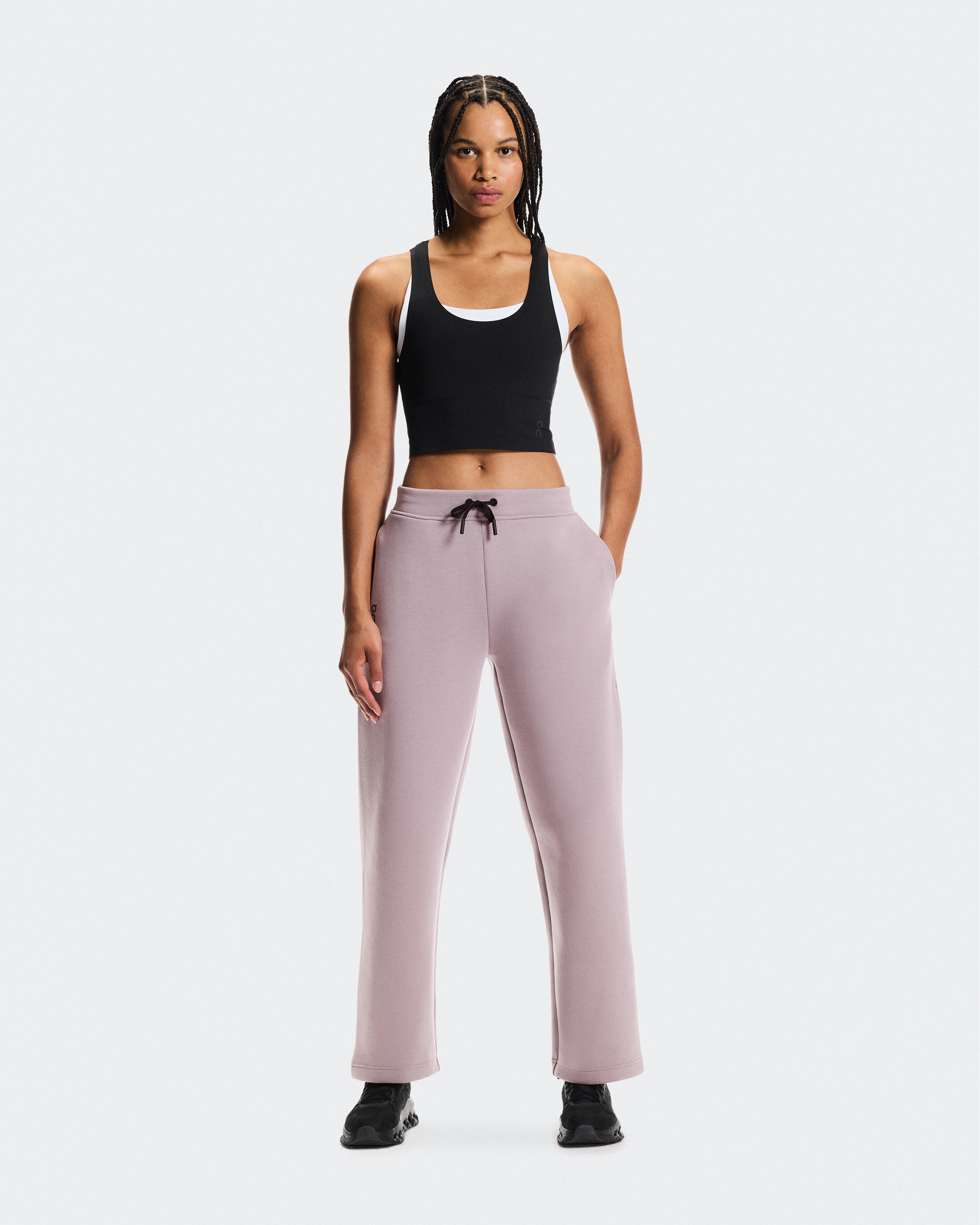 On Focus Tech Sweatpants Heron Femme Pantalons