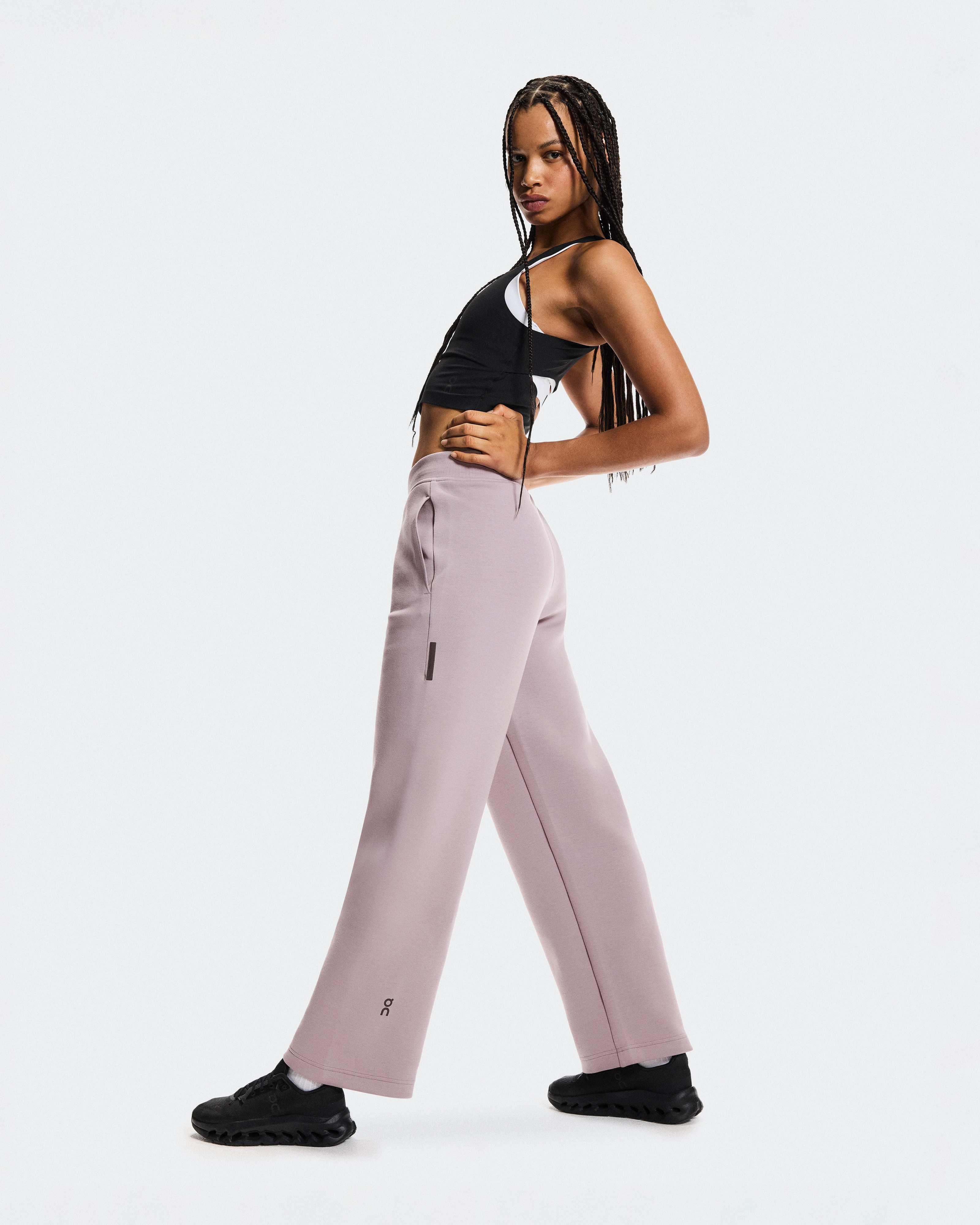 On Focus Tech Sweatpants Heron Femme Pantalons