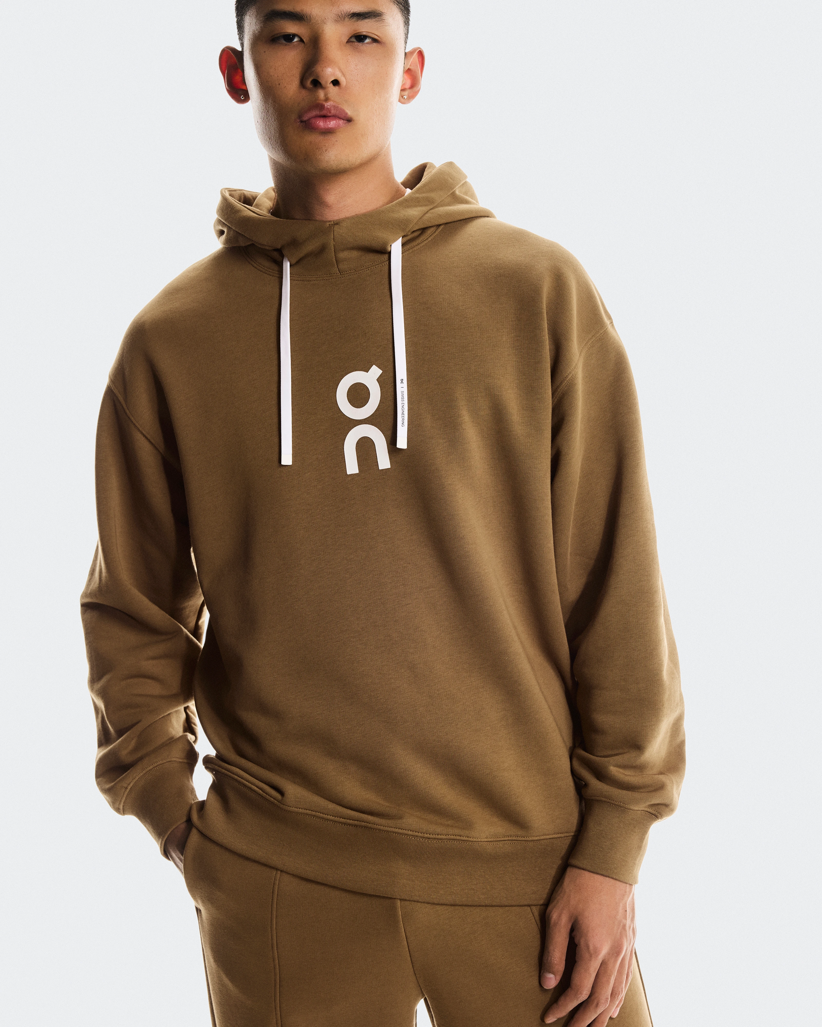 On Club Hoodie Nutmeg Homme Sweats à capuche et sweats