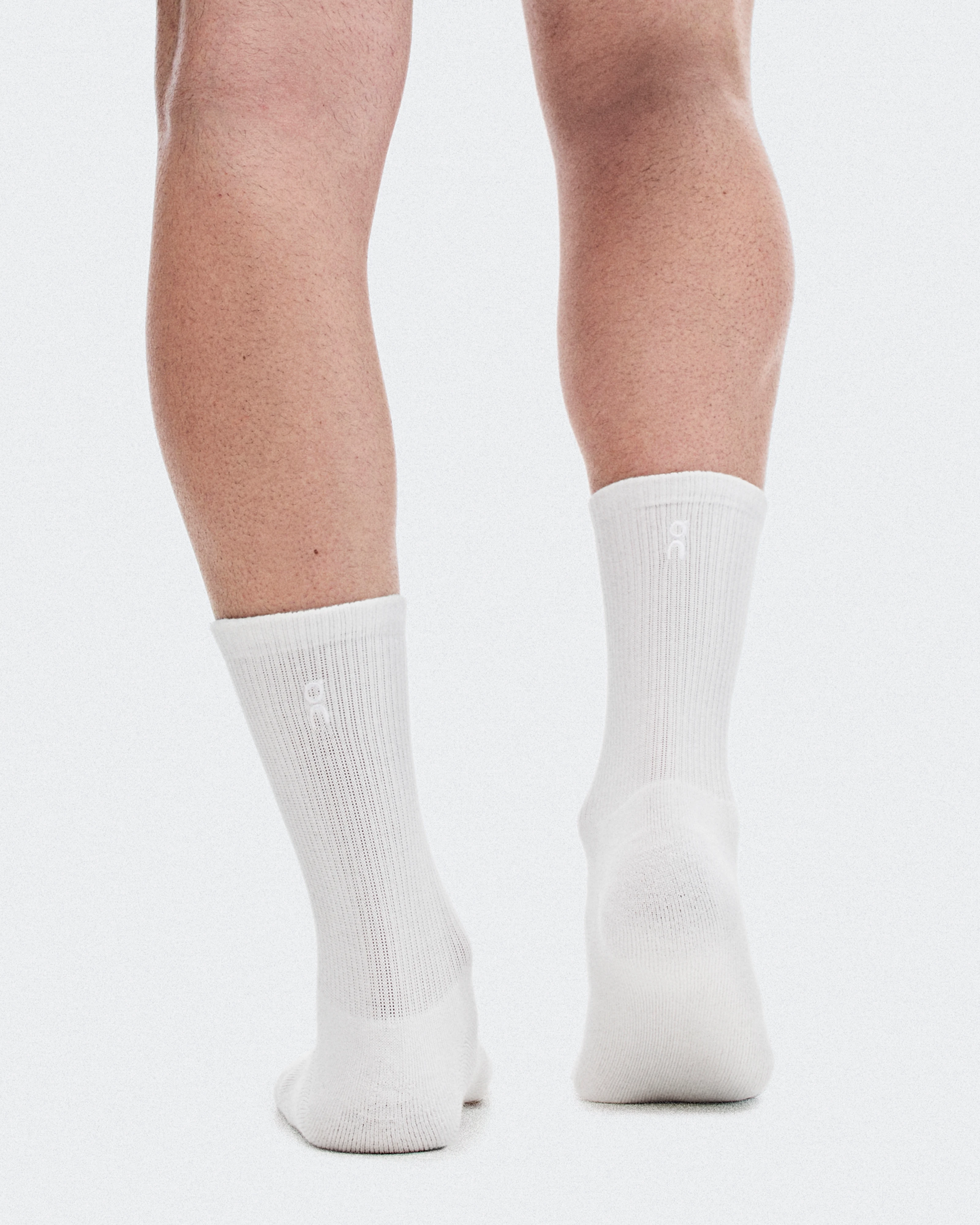 On Club Sock High 2P White Unisexe Chaussettes