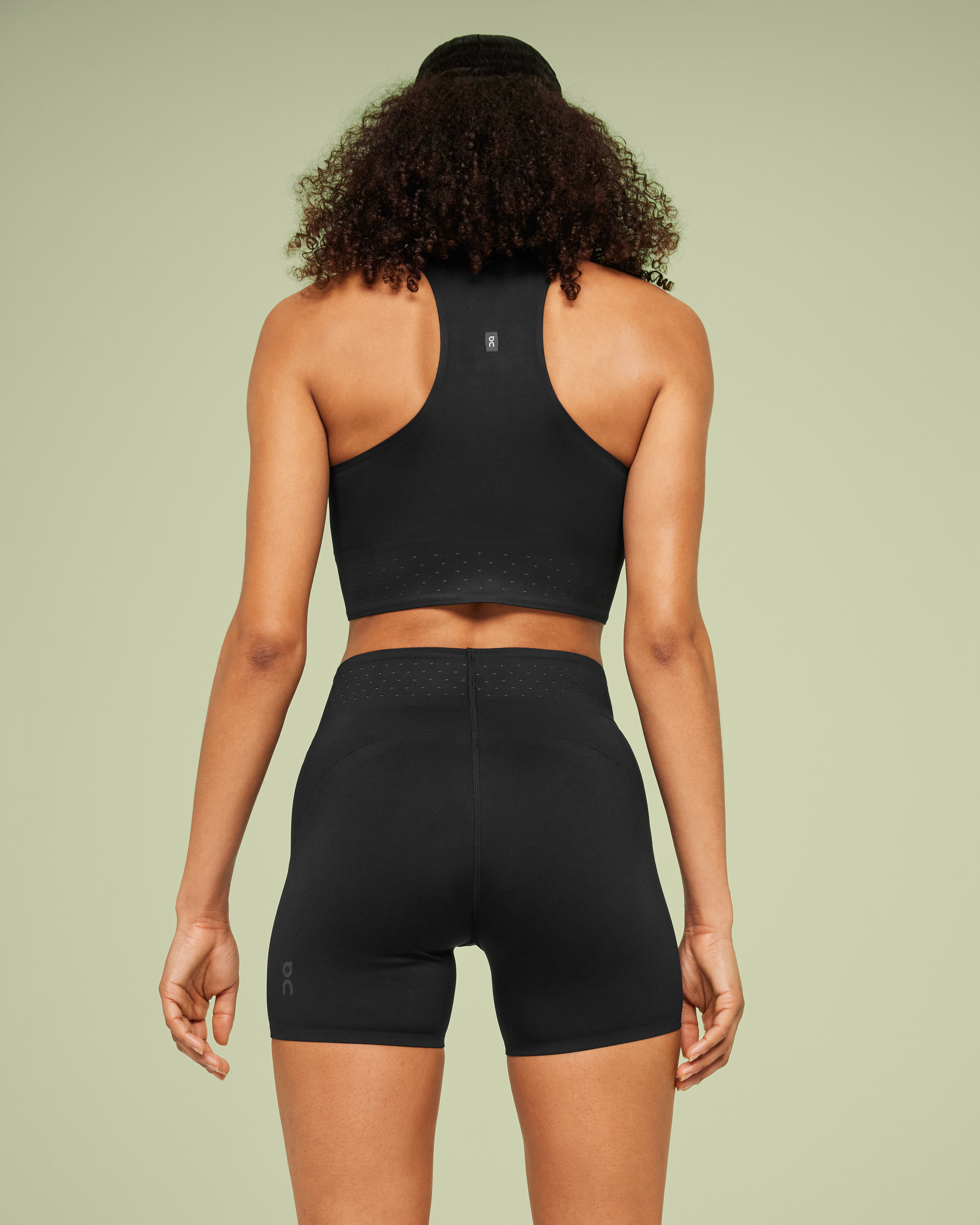 On Race Tights Black & Shadow Femme Leggings