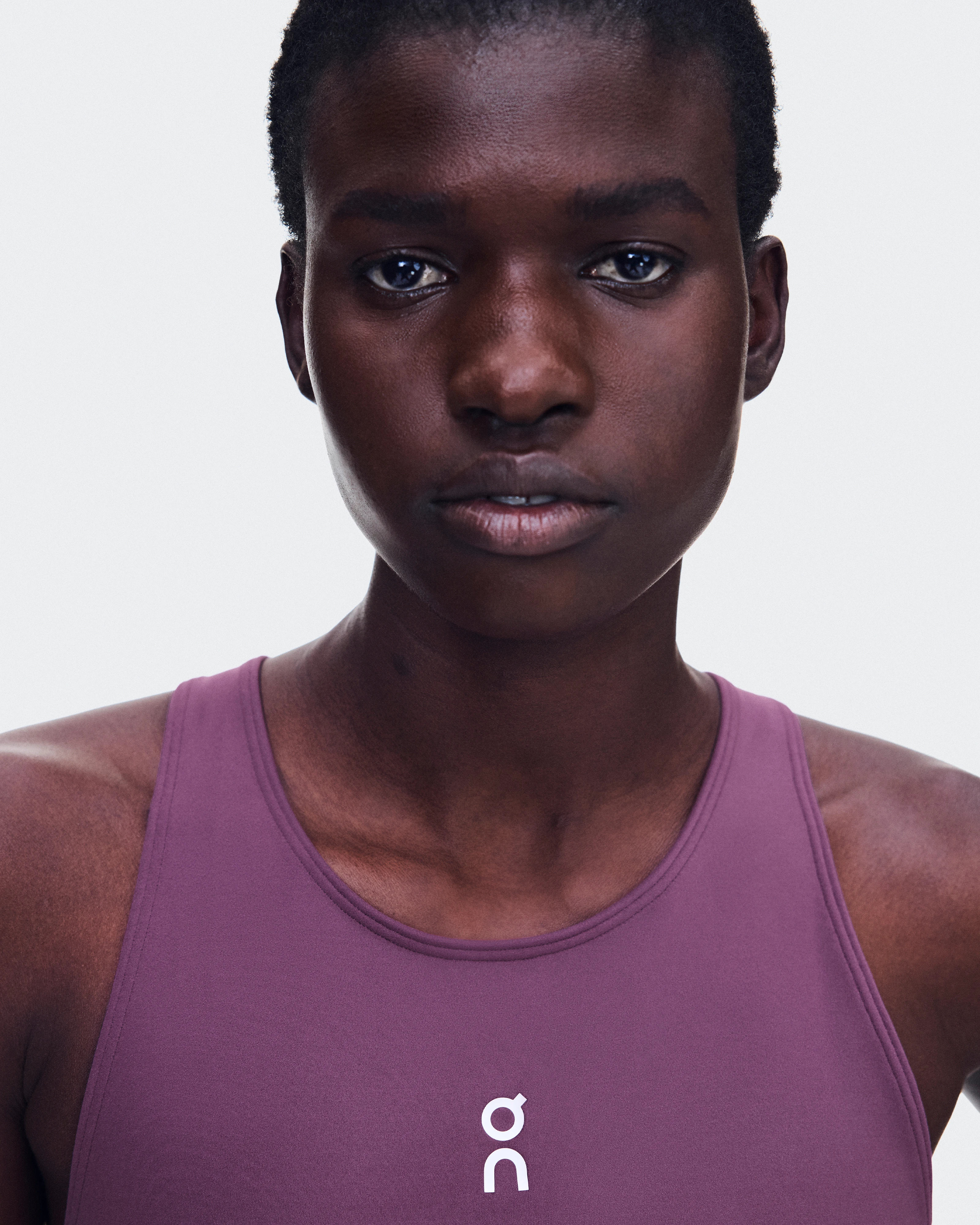 On Court Crop Top Cassis Femme Hauts et t-shirts