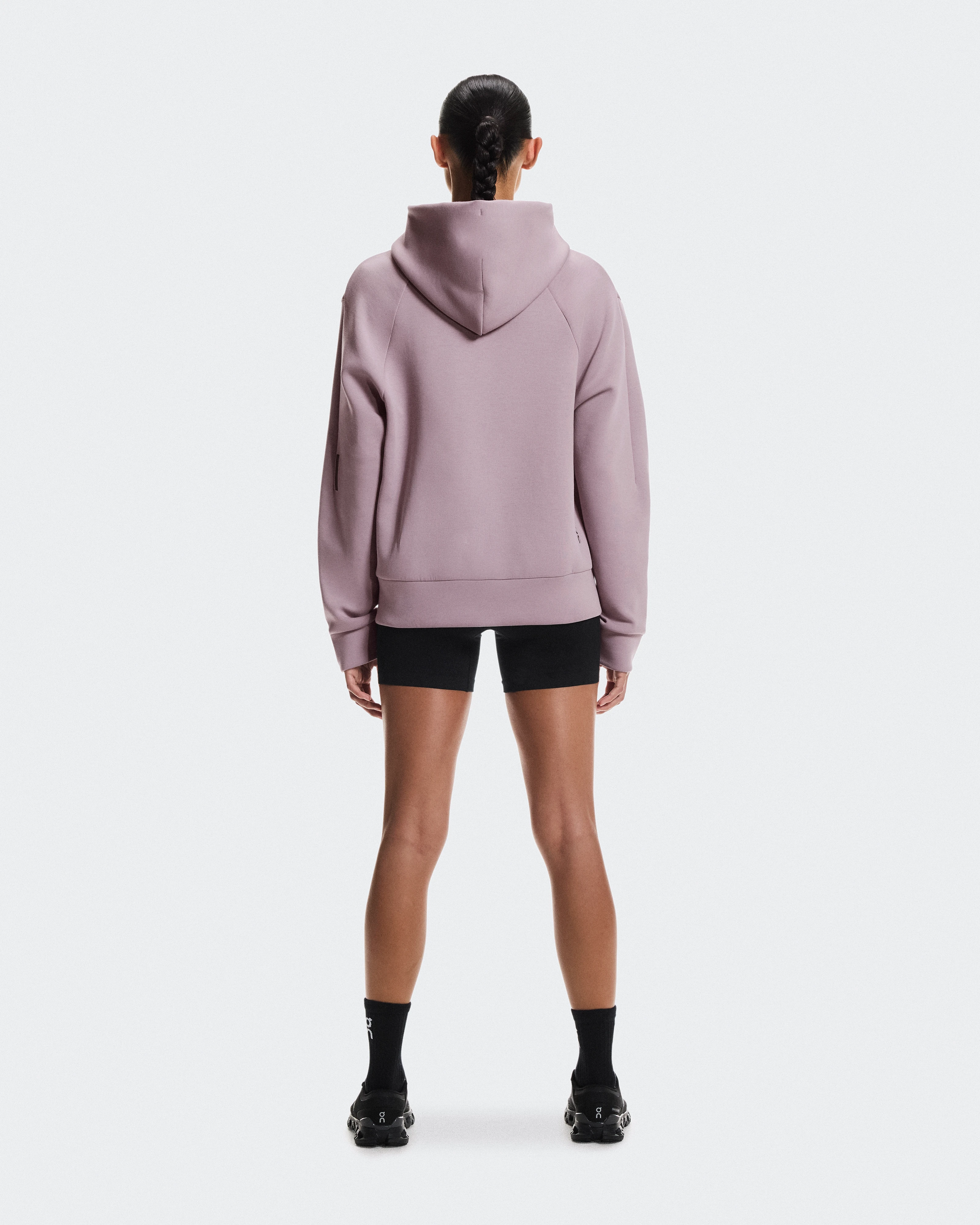 On Focus Tech Zip Hoodie Heron Femme Sweats à capuche et sweats