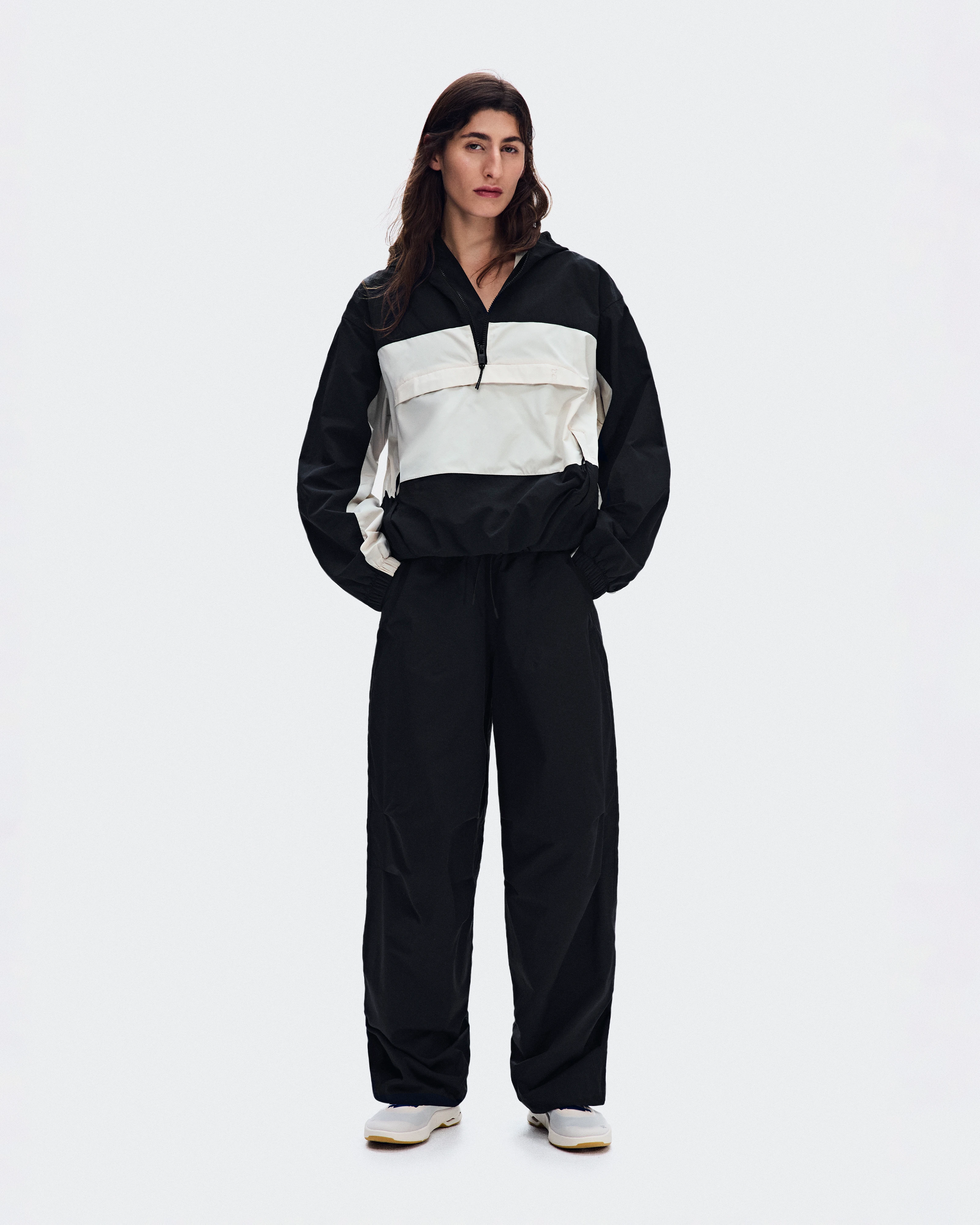 On Half-Zip Anorak Black Femme Vestes