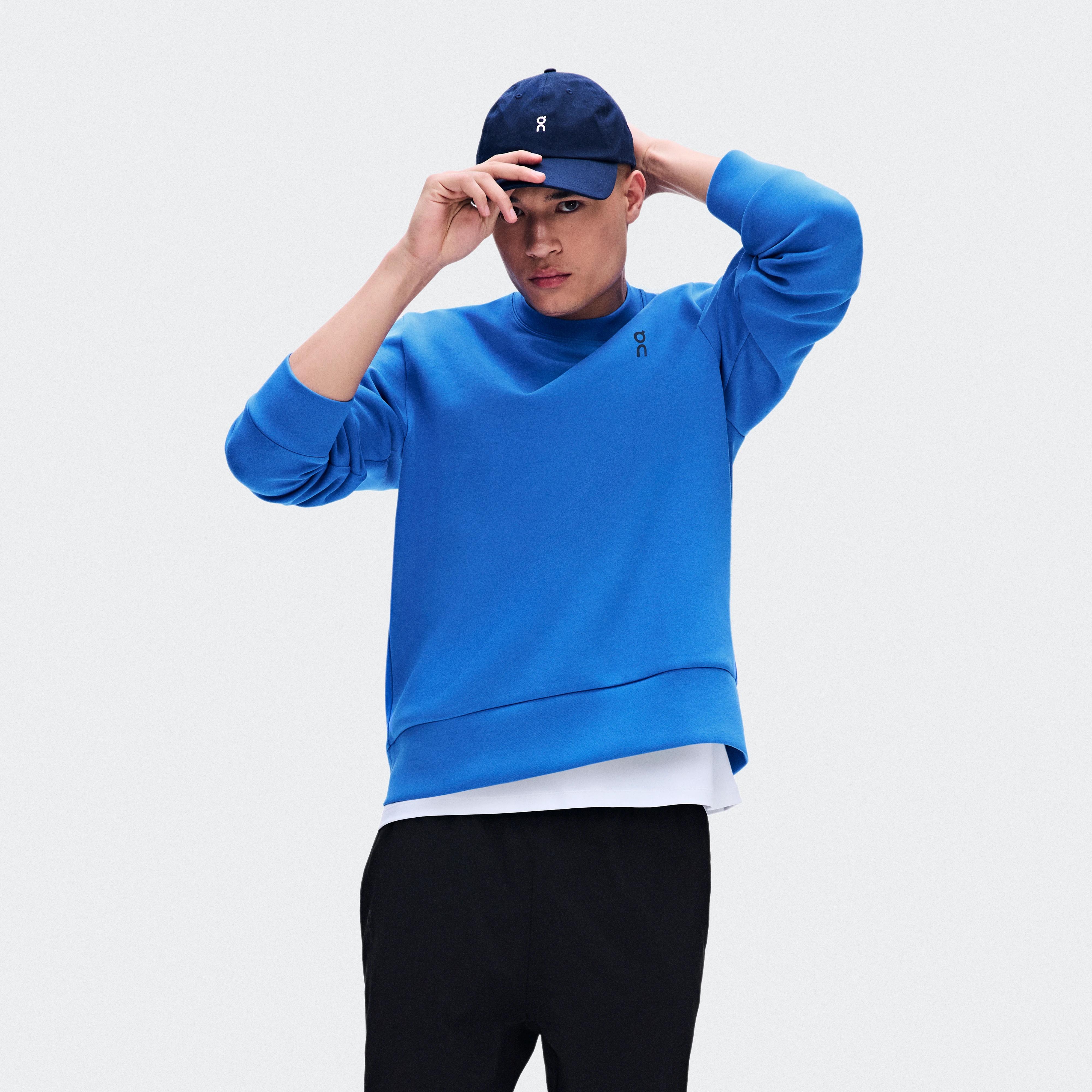 On Focus Tech Crew Jay Homme – Quotidien, voyage, entraînement Sweats à capuche et sweats