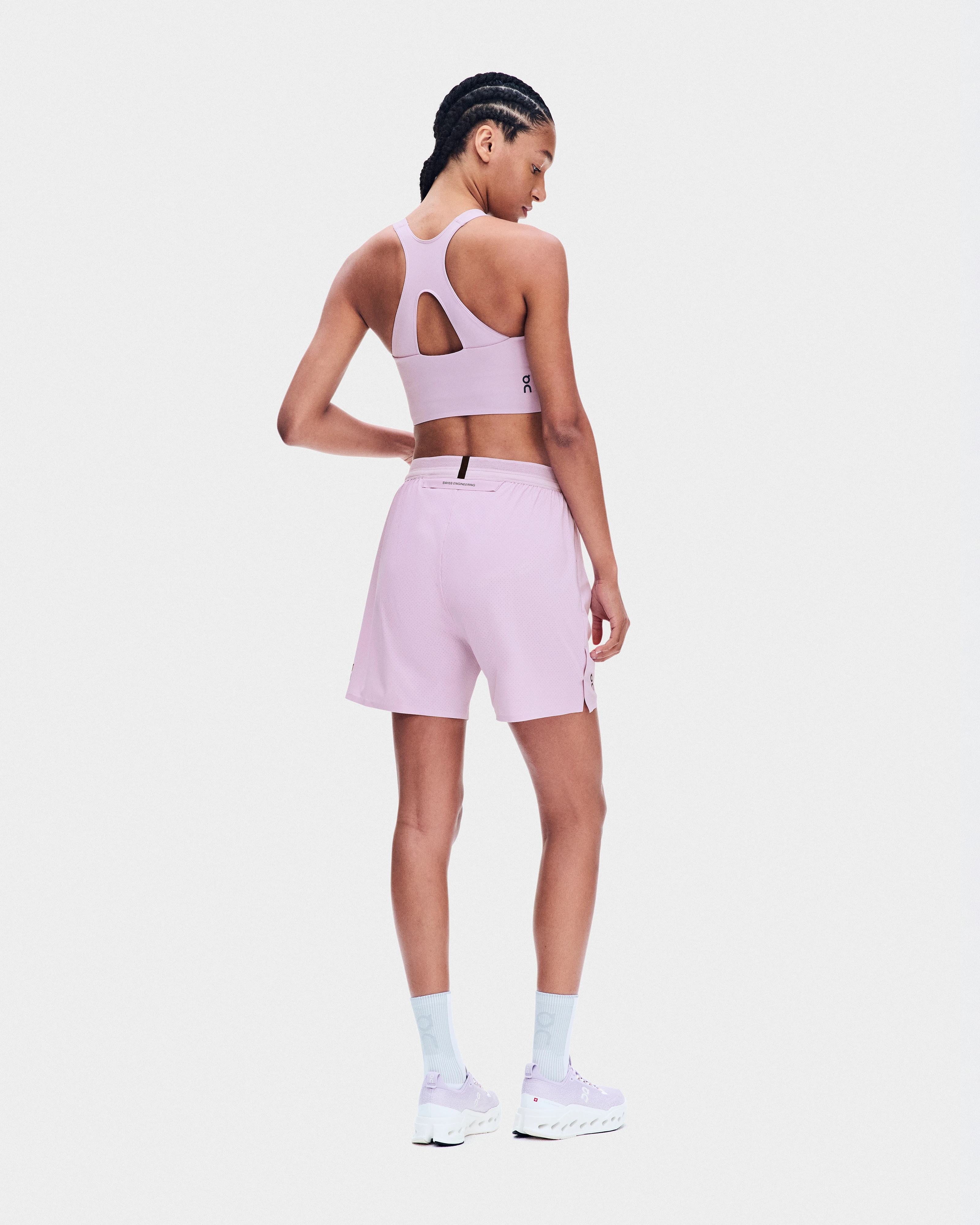 On Performance Crop Foxglove Femme Hauts et t-shirts