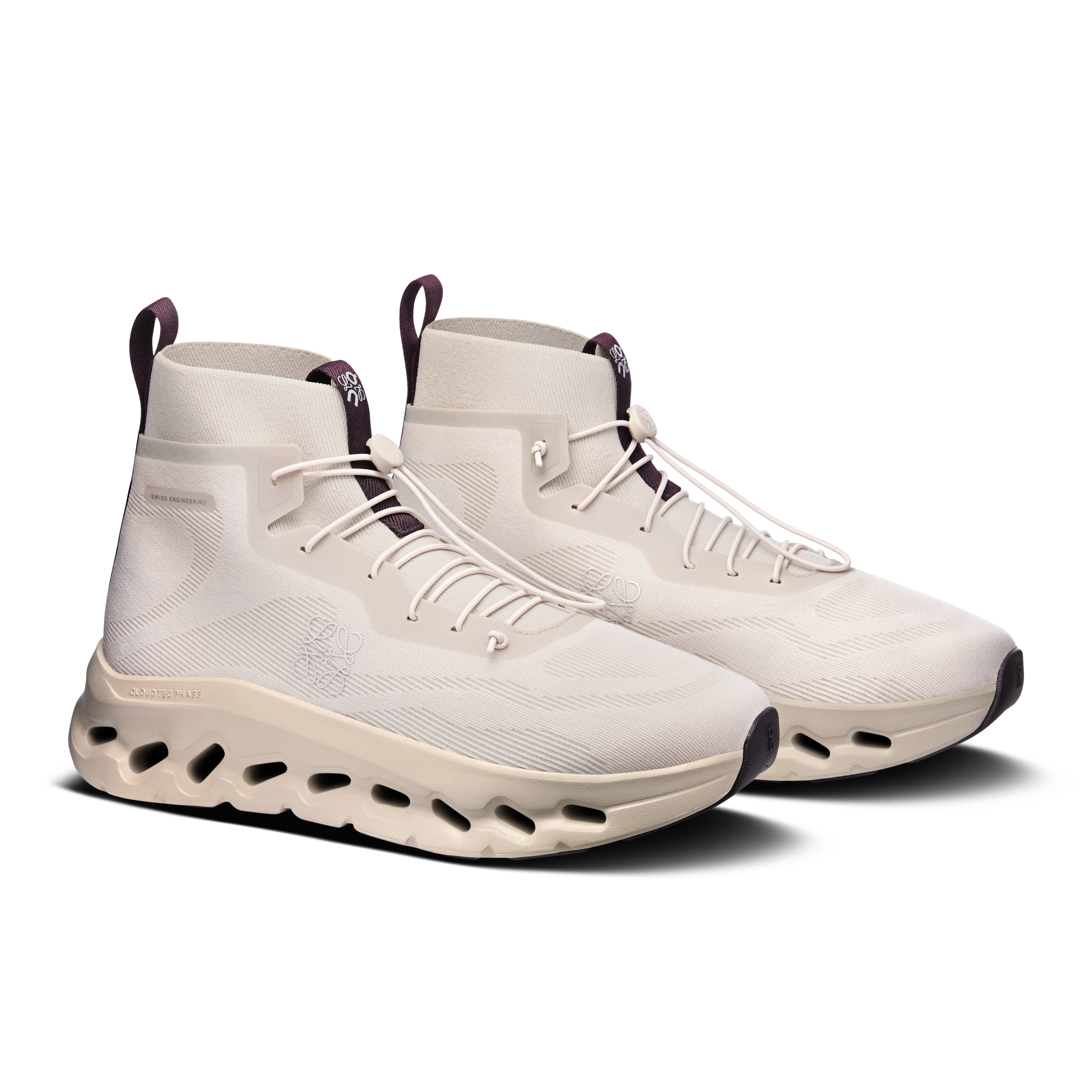 On Cloudtilt Hi LOEWE Sand & Oatmeal | Plum Homme Active Life Chaussures