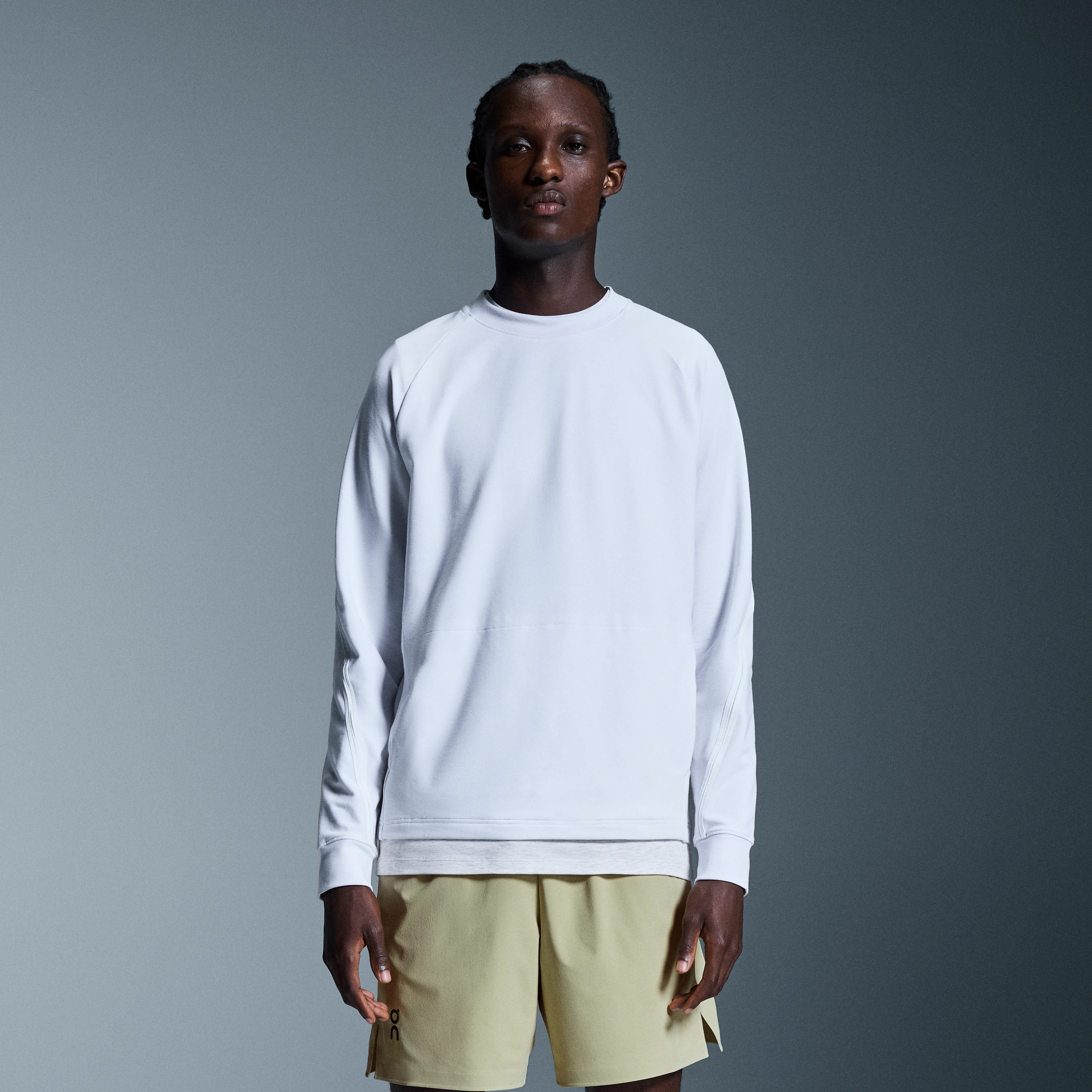On Studio Crew White Homme – Voyage, activité de faible intensité, quotidien Sweats à capuche et sweats