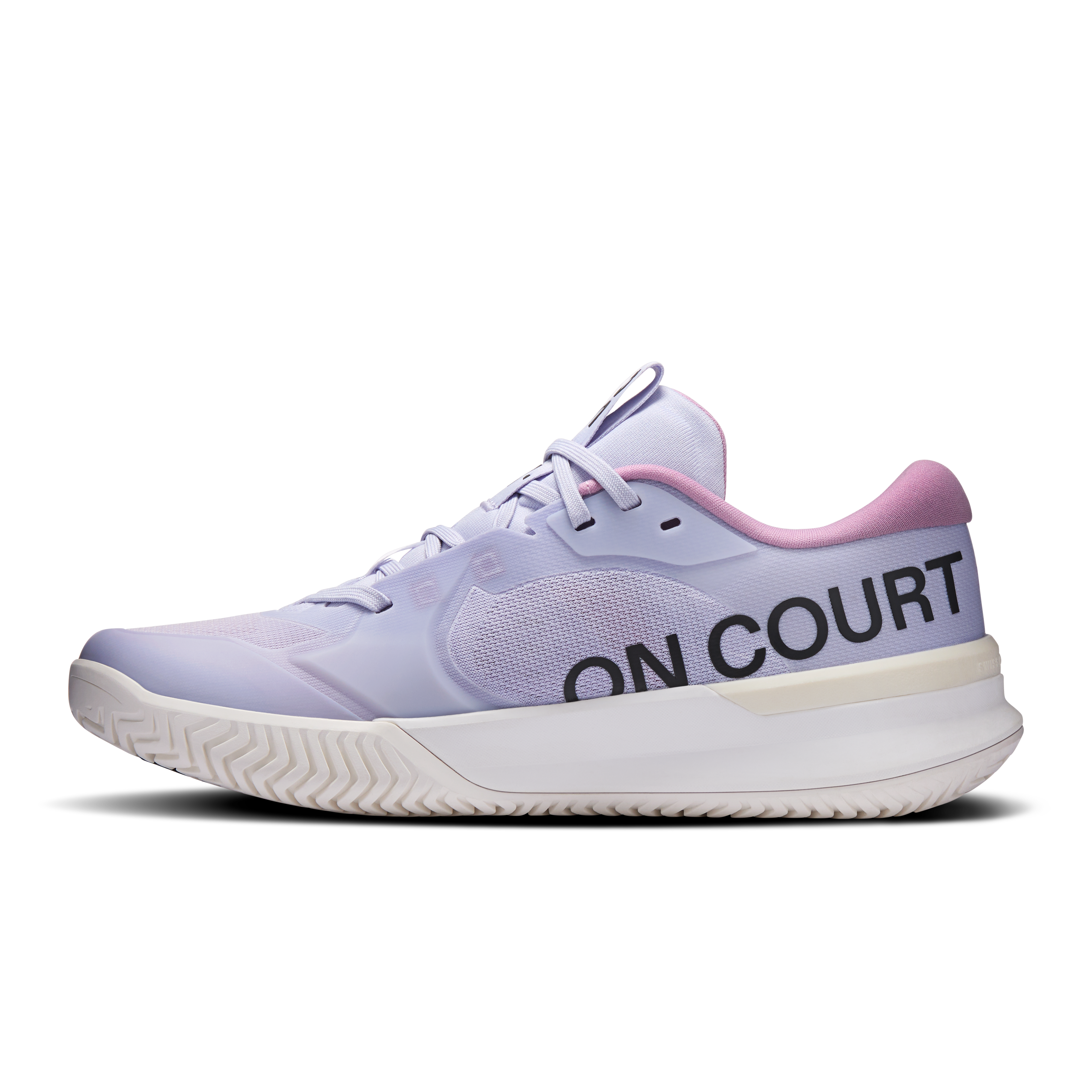 On THE ROGER Pro 3 Clay Thistle & Pink Femme Tennis Chaussures