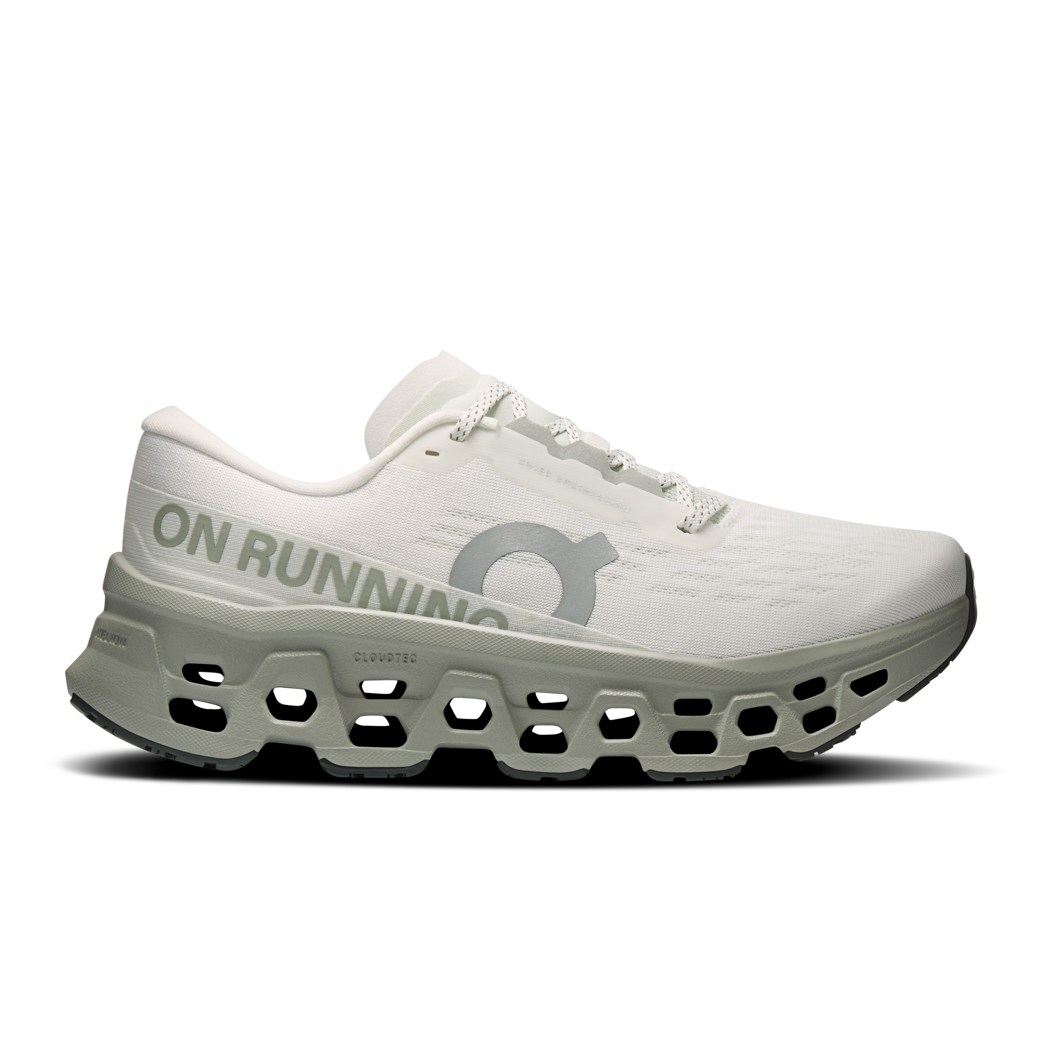 On Cloudmonster 3 Ivory & Tin Femme – Running quotidien, foulées réactives Chaussures