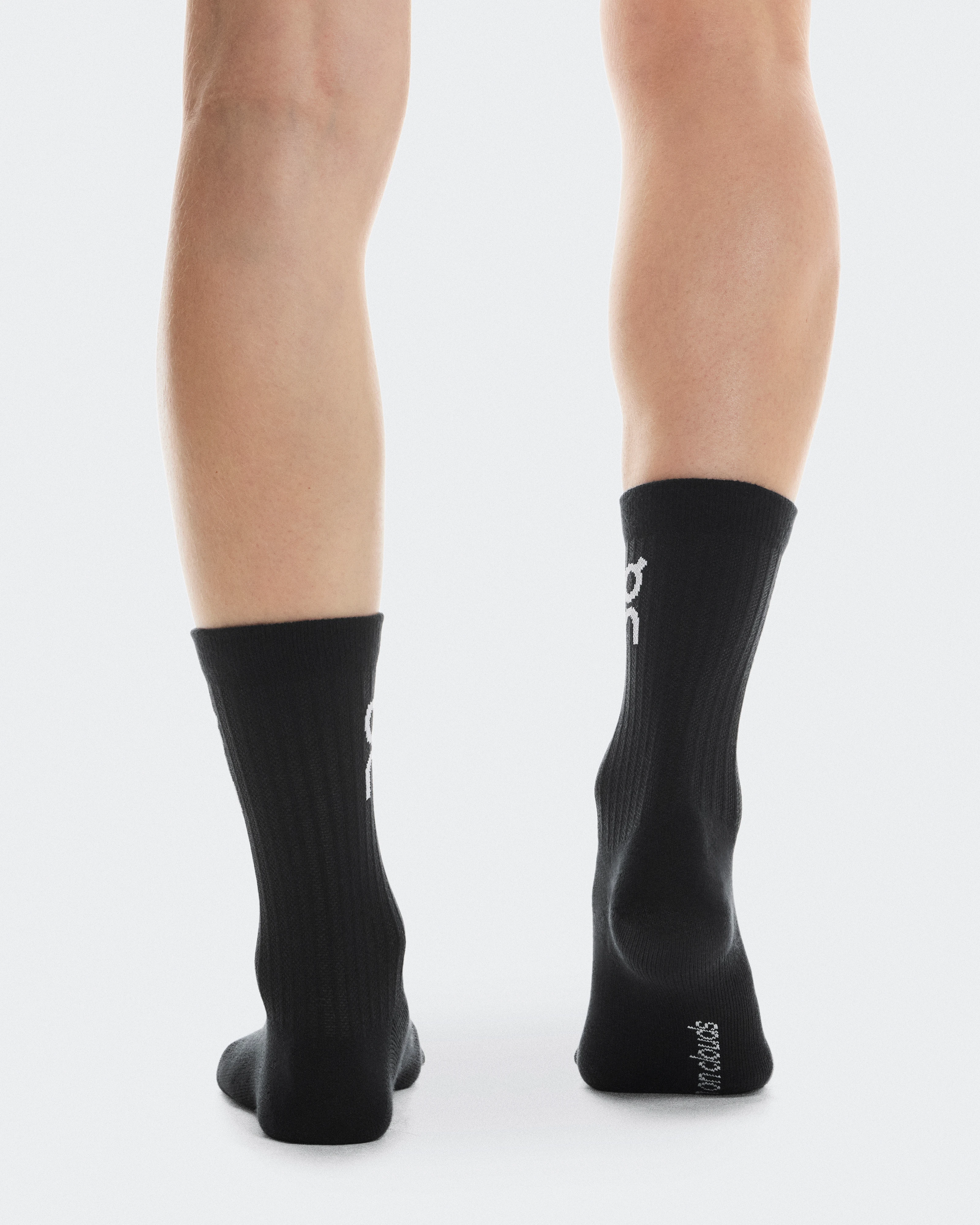 On Logo Sock High 3P Black Unisexe Chaussettes