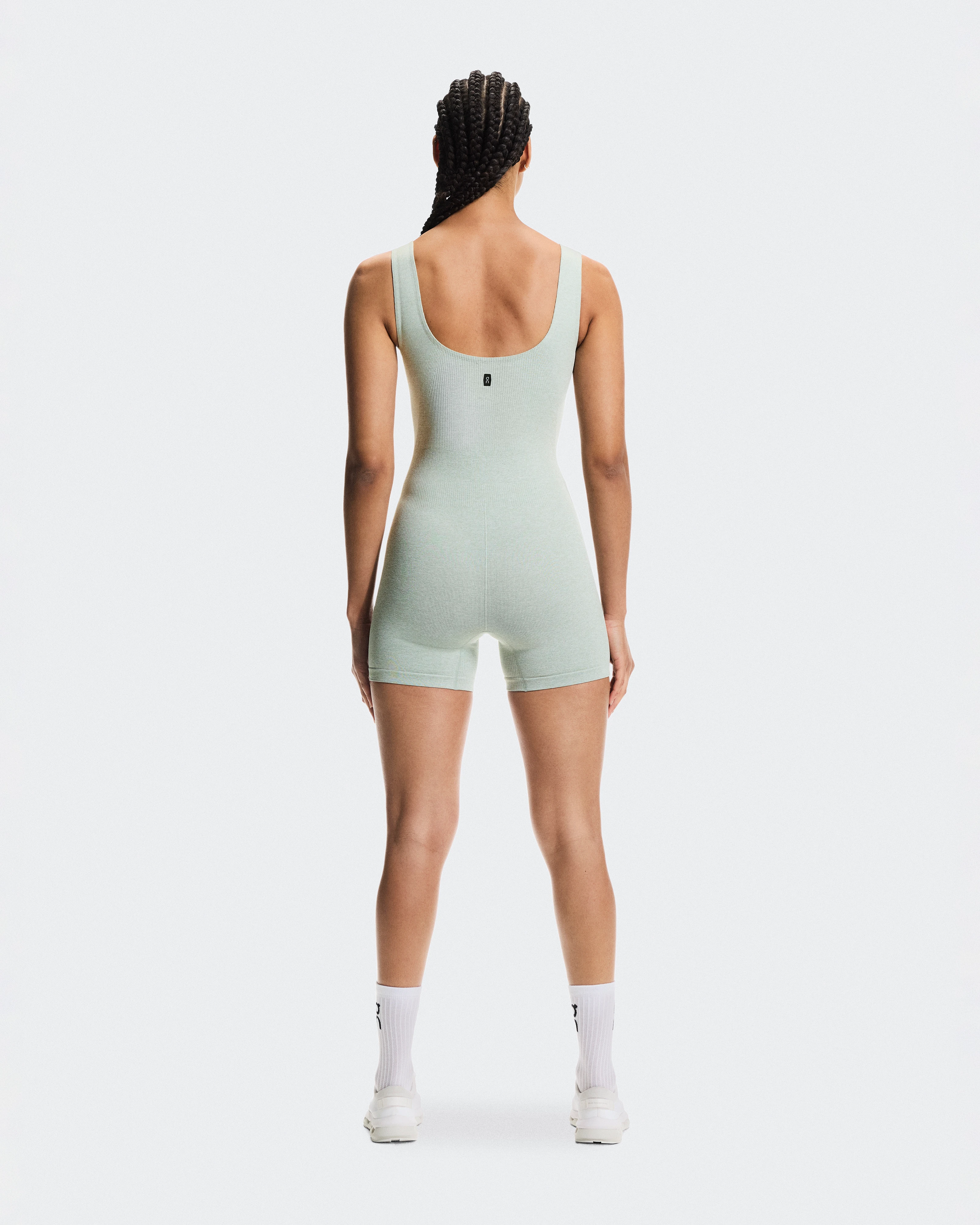 On Studio Knit Bodysuit Mineral Heather Femme Body