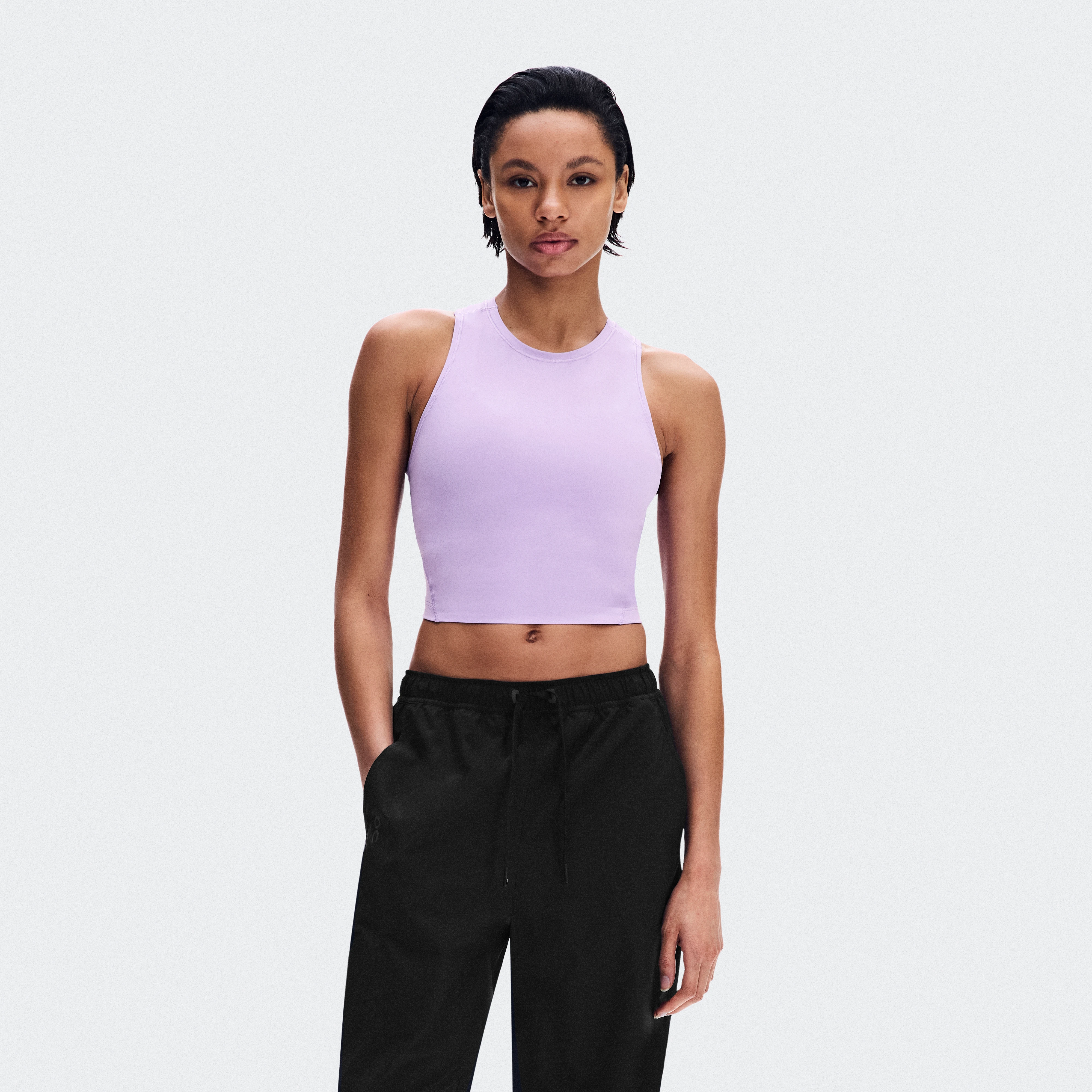On Studio Crop Bloom Femme – Training faible intensité, yoga, running léger Hauts et t-shirts