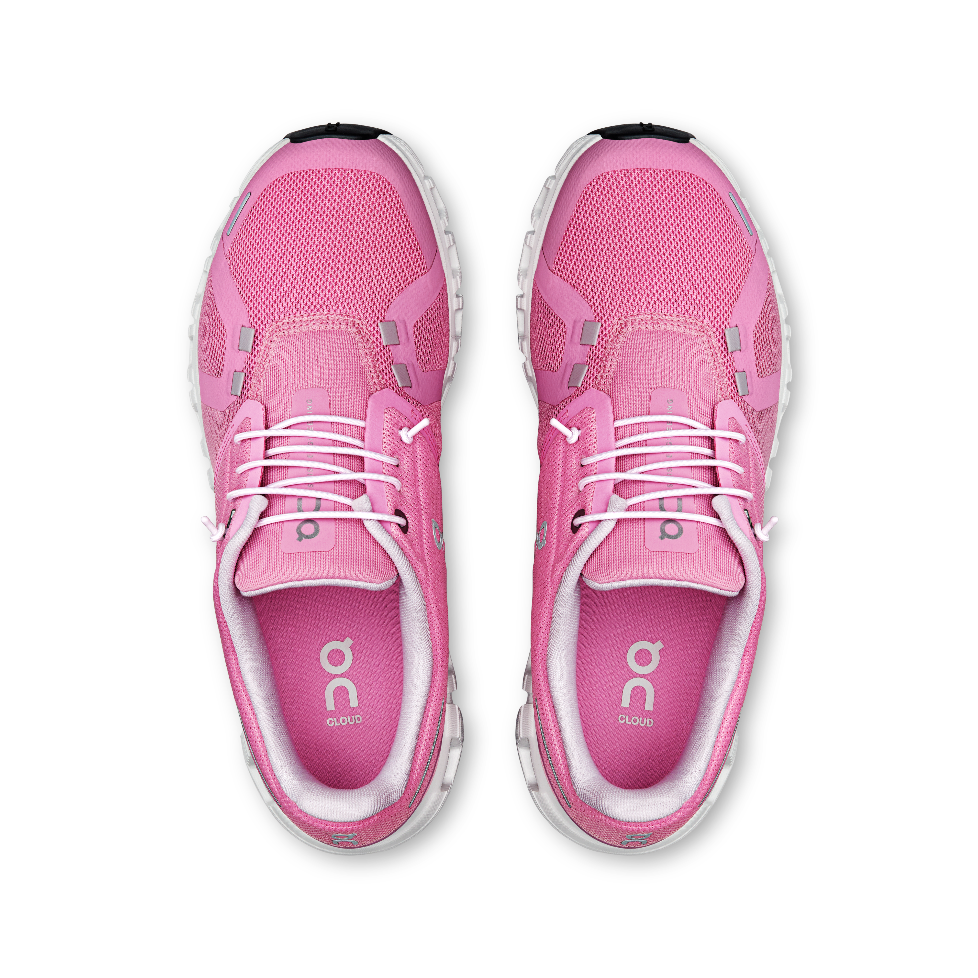 On Cloud 6 Raspberry & White Femme Active Life Chaussures