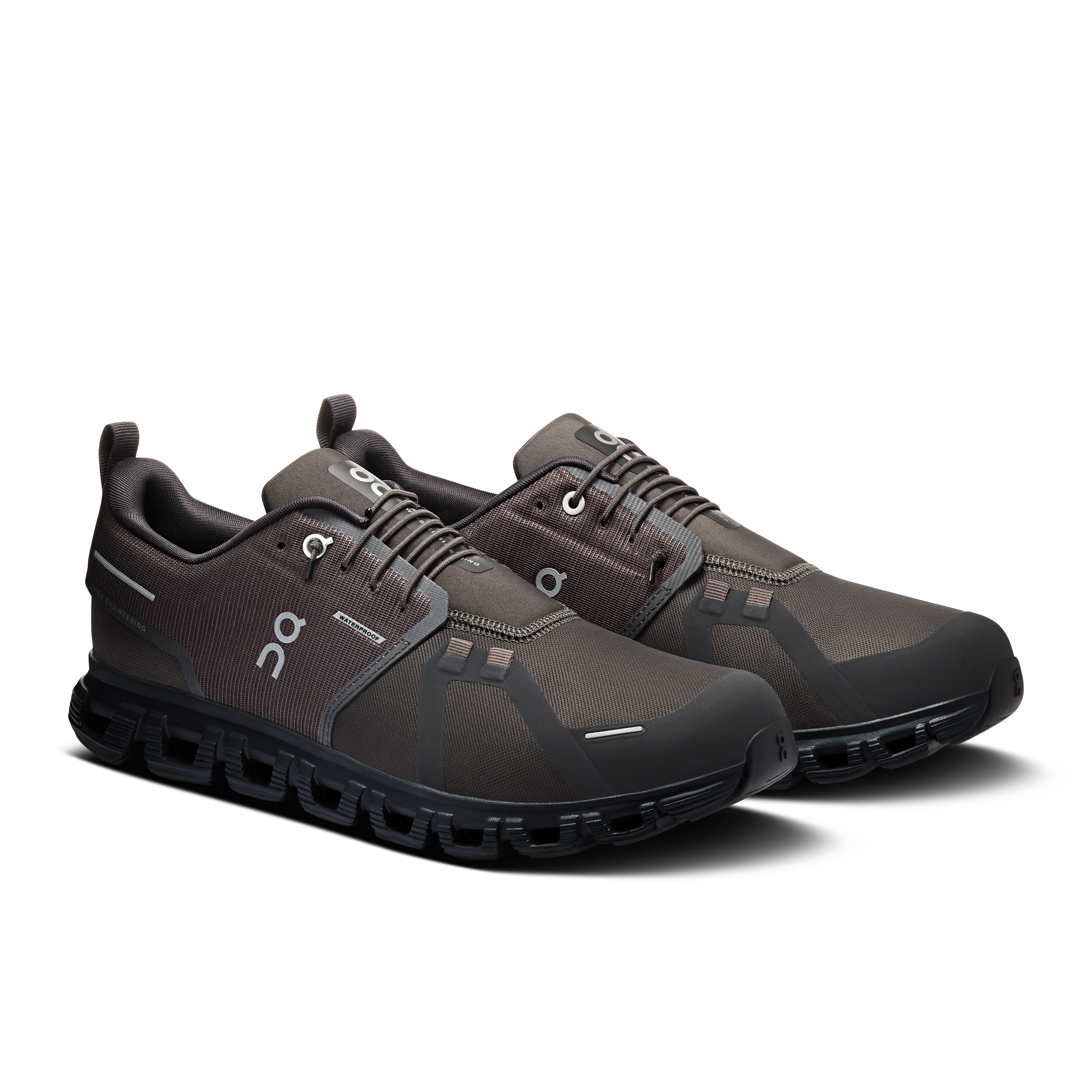 On Cloud 6 Waterproof Espresso & Black Homme – Quotidien, Zero-Gravity CloudTec®, imperméable Chaussures