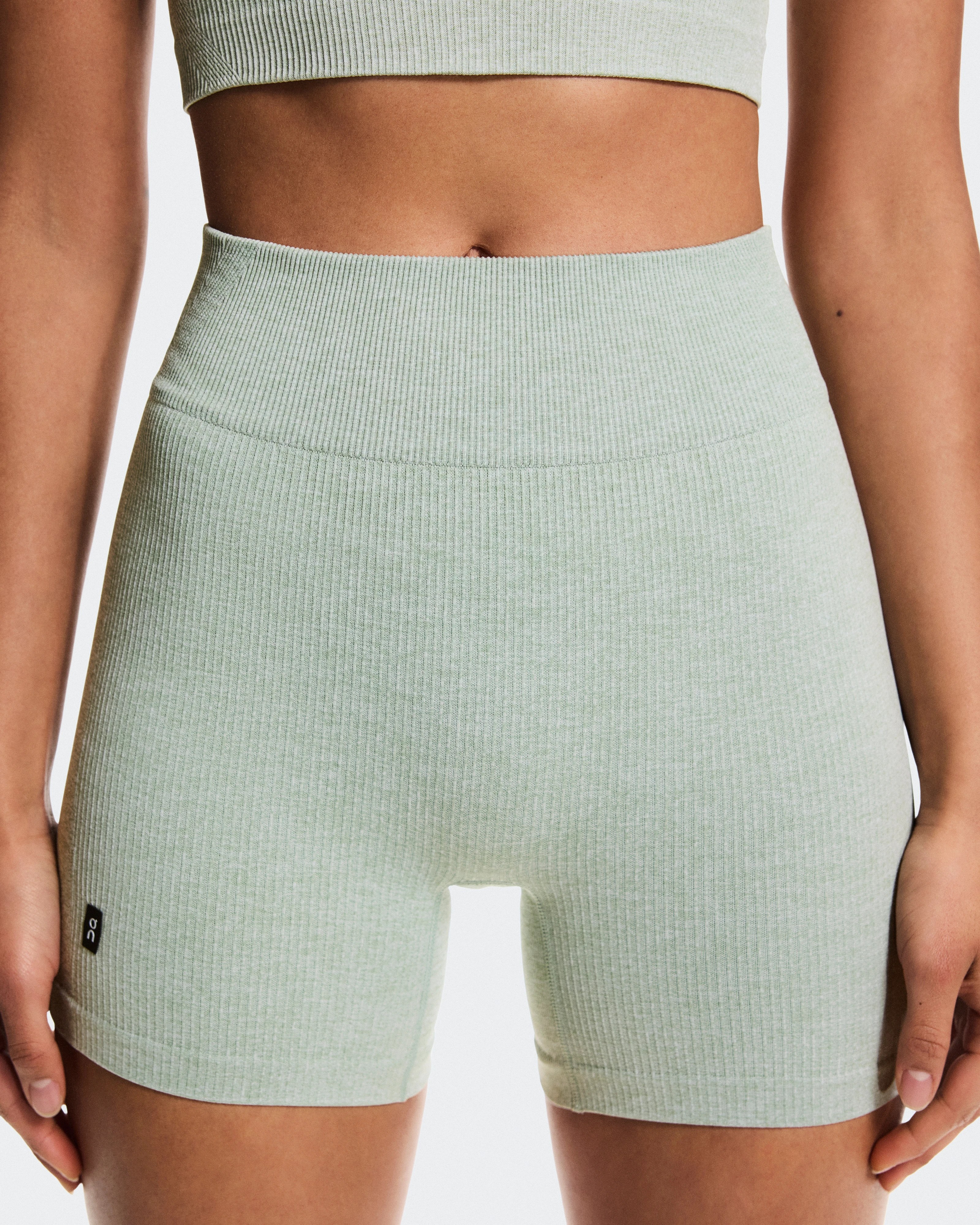 On Studio Knit Shorts Mineral Heather Femme Shorts
