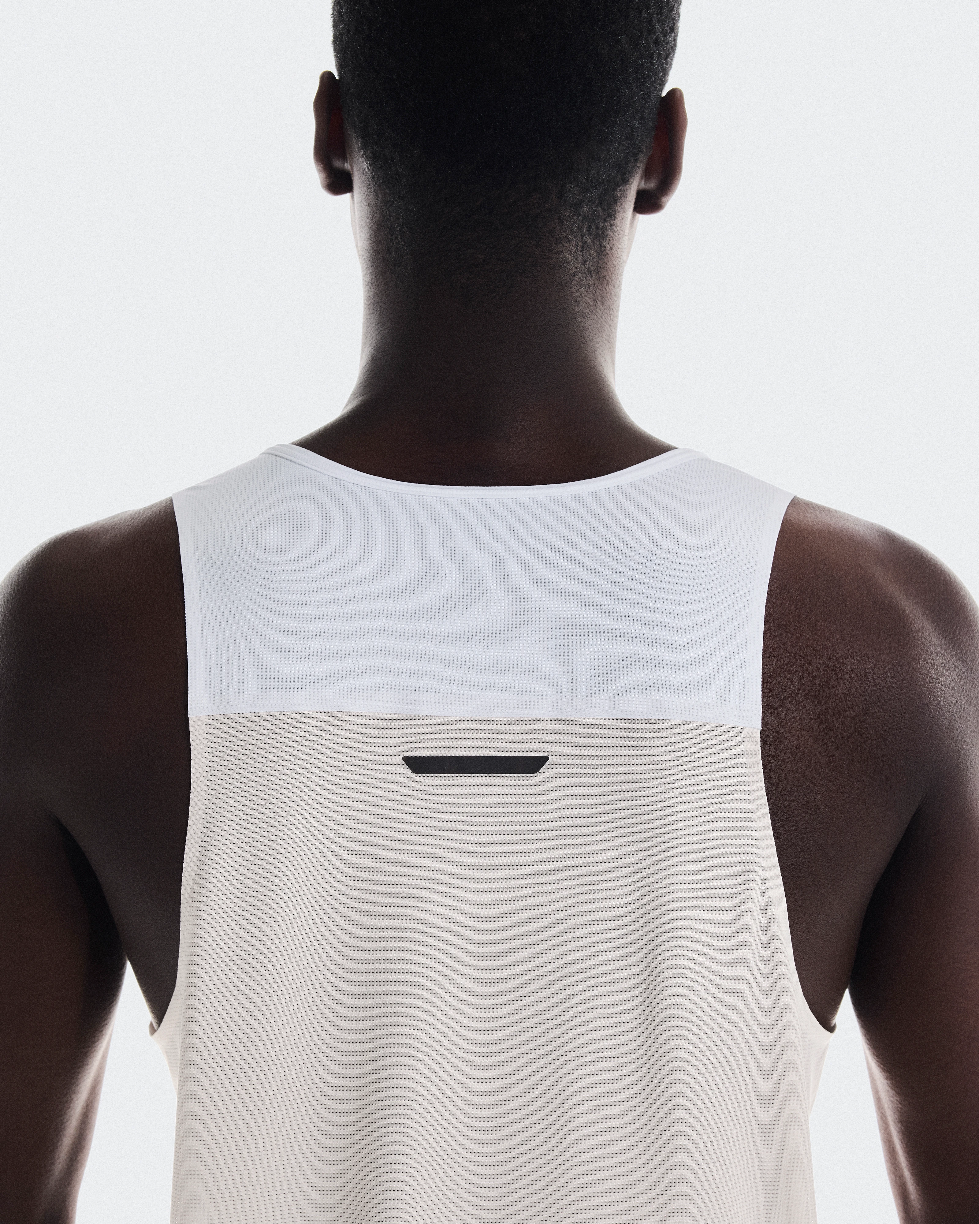 On Performance Tank White & Silver Homme Hauts et t-shirts