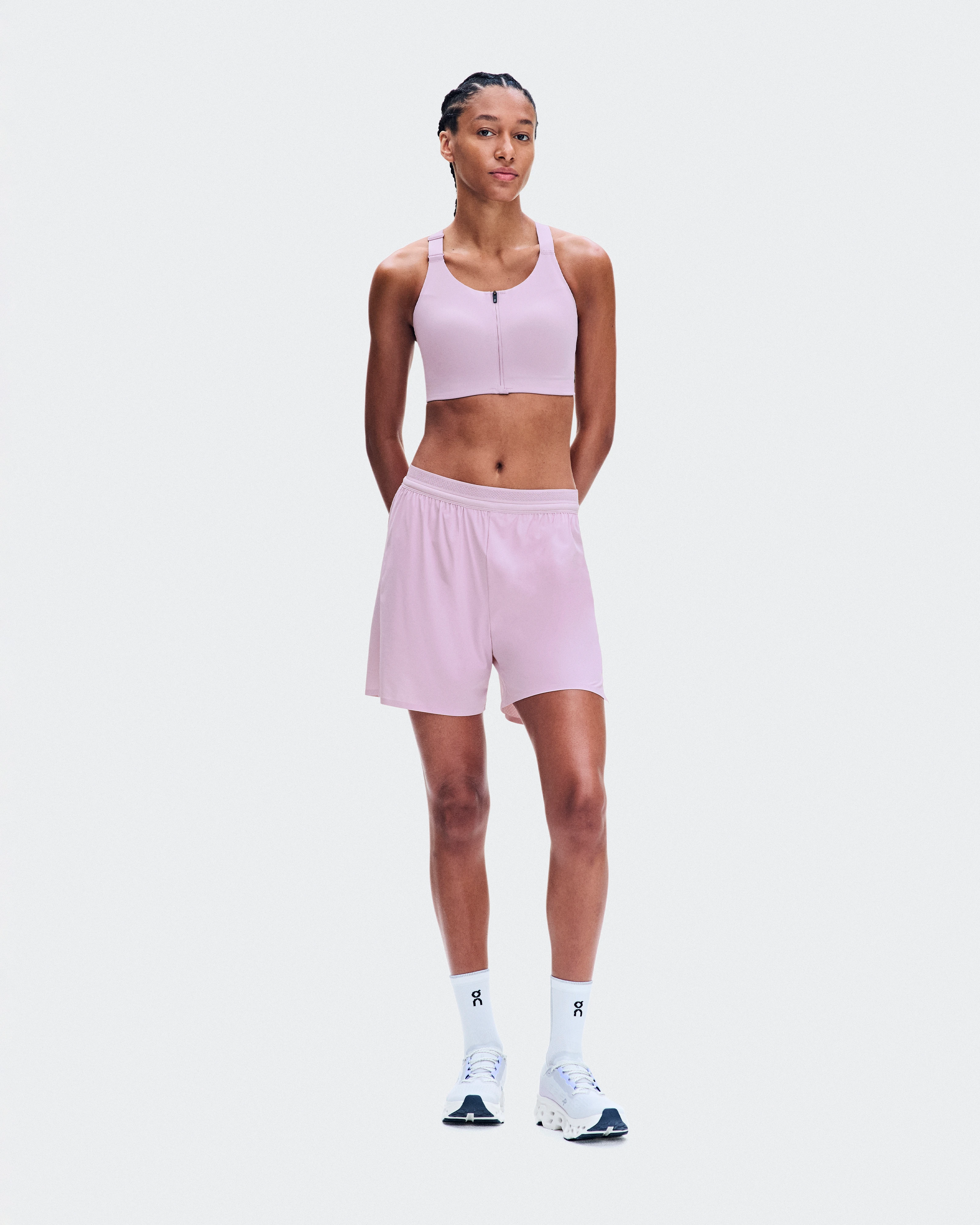 On Endurance Bra Zip Foxglove Femme Brassières