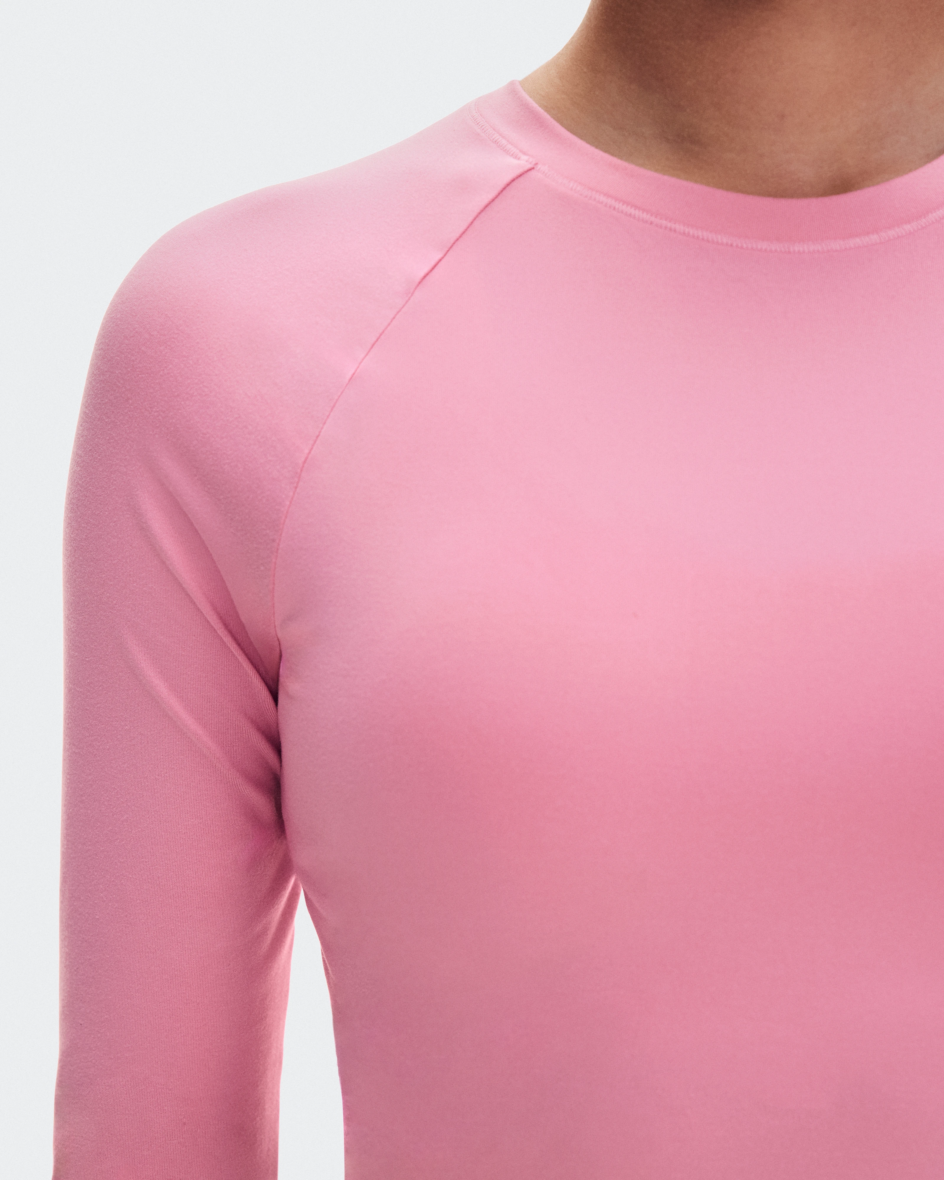 On Studio Long-T Crop Magnolia Femme Hauts et t-shirts