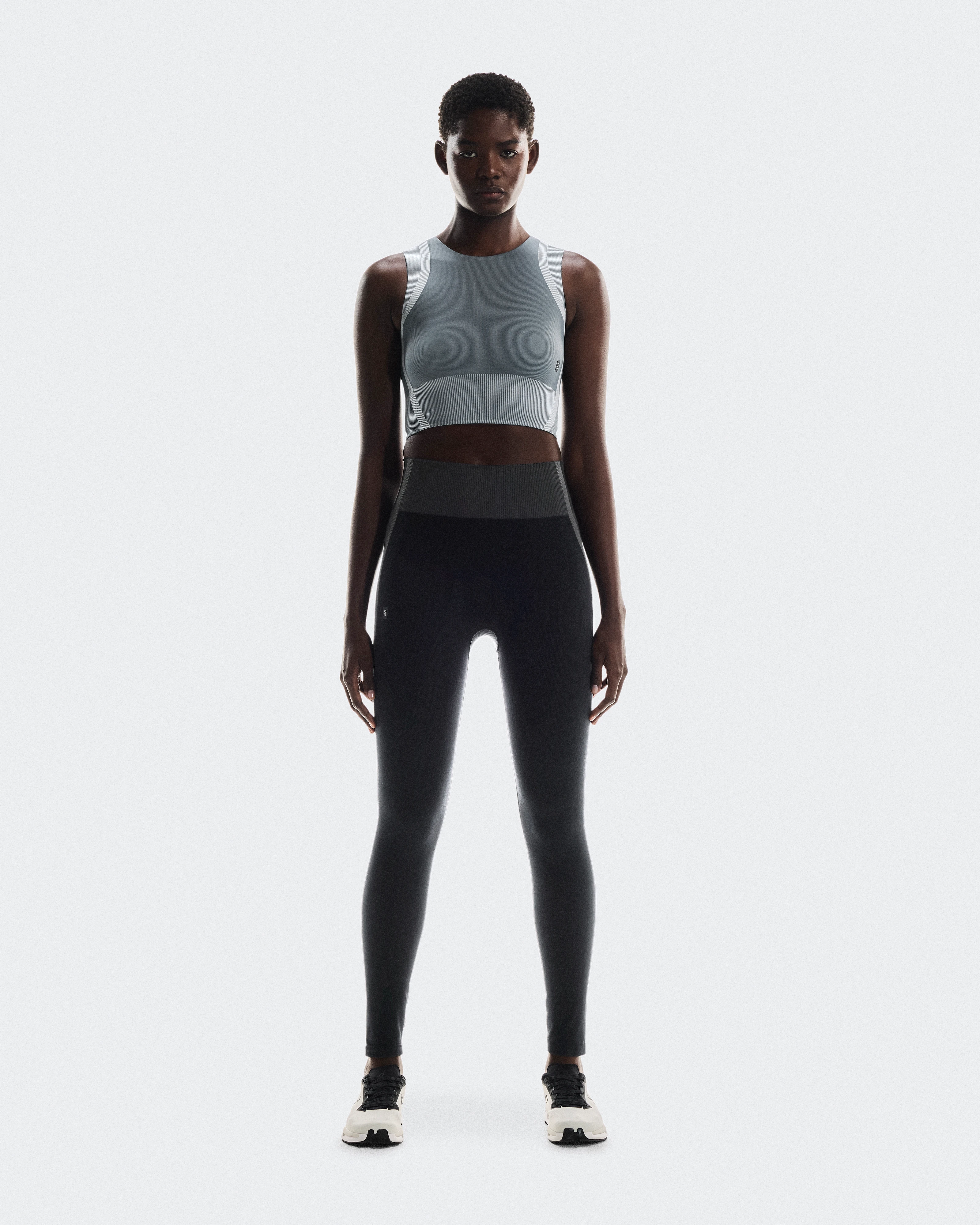 On Studio Knit Tights Black & Eclipse Femme Leggings