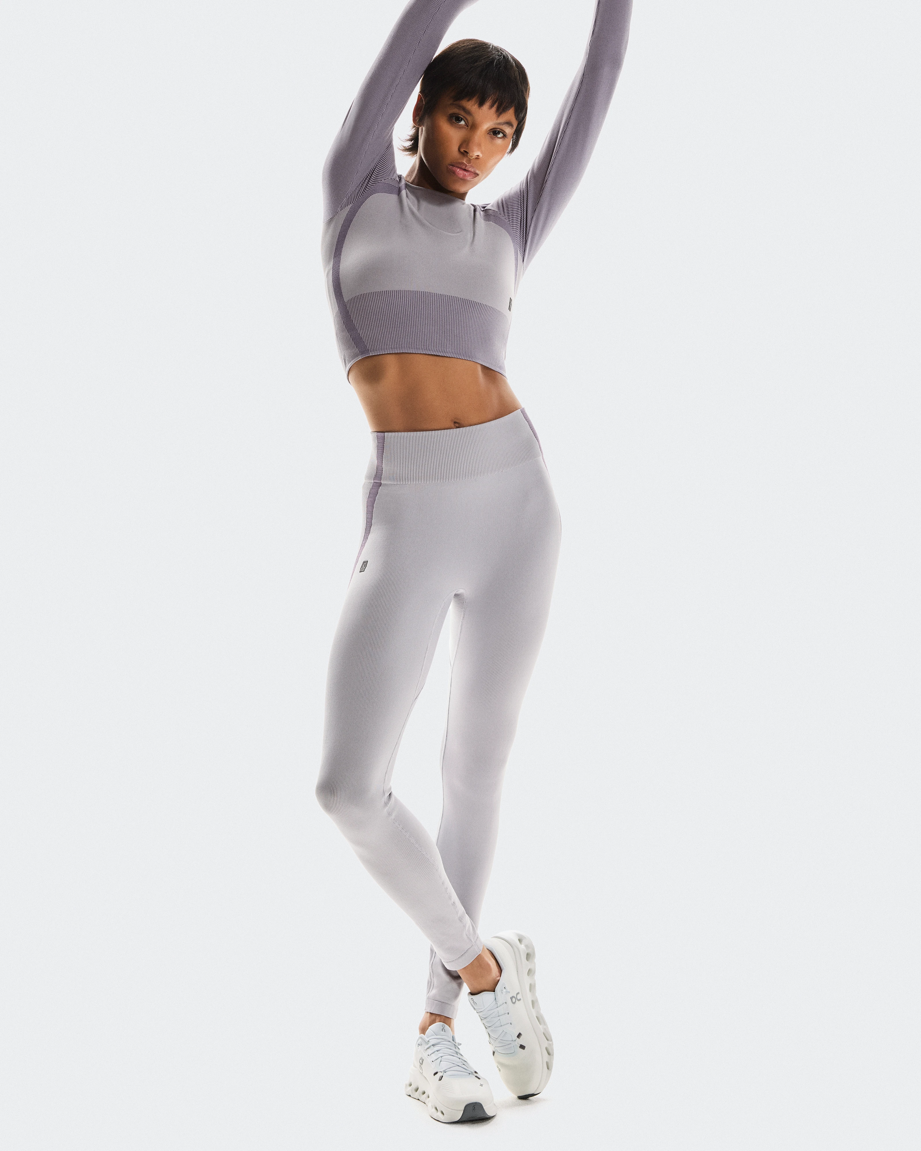 On Studio Knit Tights Lilac & Cosmos Femme Leggings