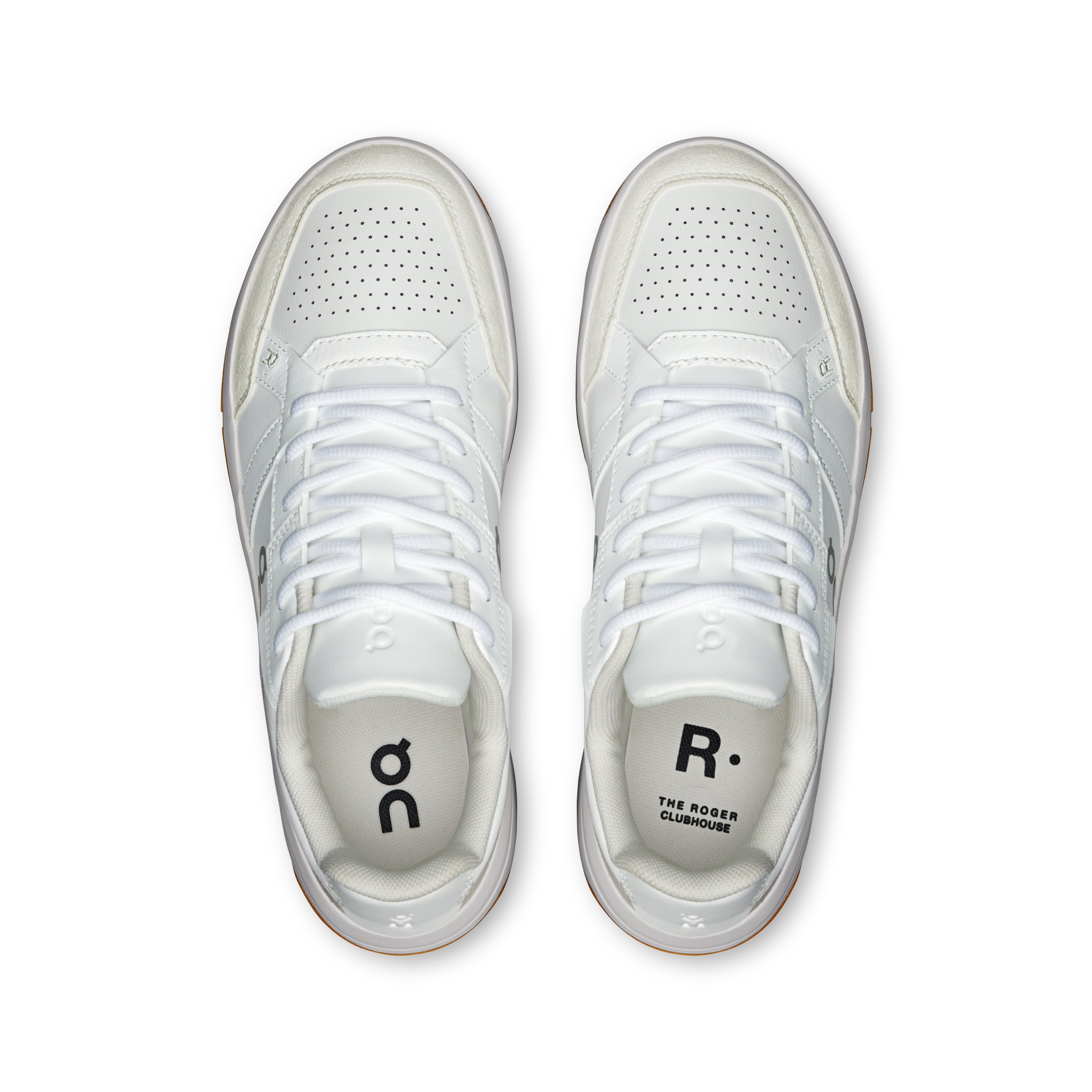 On THE ROGER Clubhouse White & Ivory Femme Tennis Chaussures