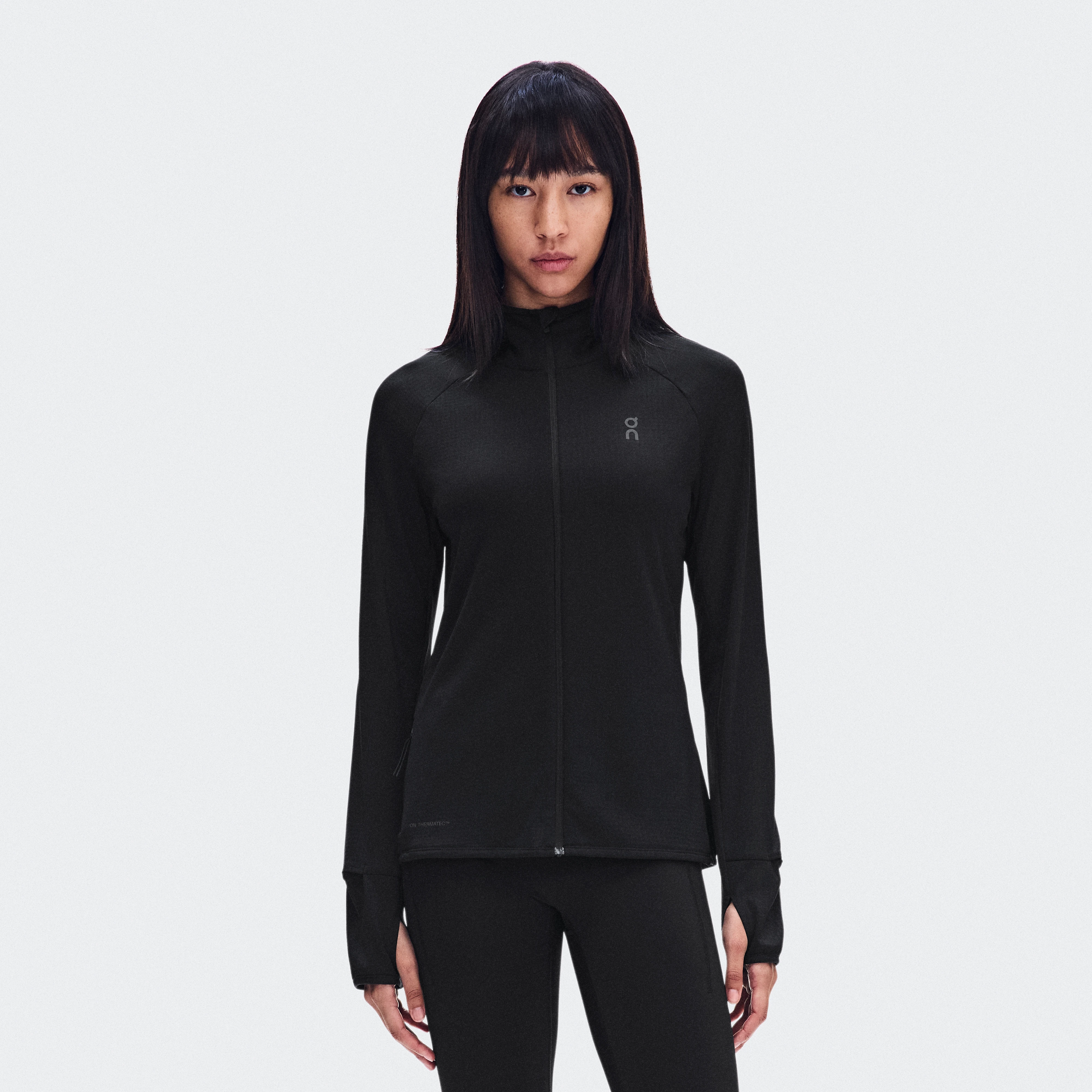 On Climate Zip Hoodie Black Femme – Pour le running par temps froid. Sweats à capuche et sweats