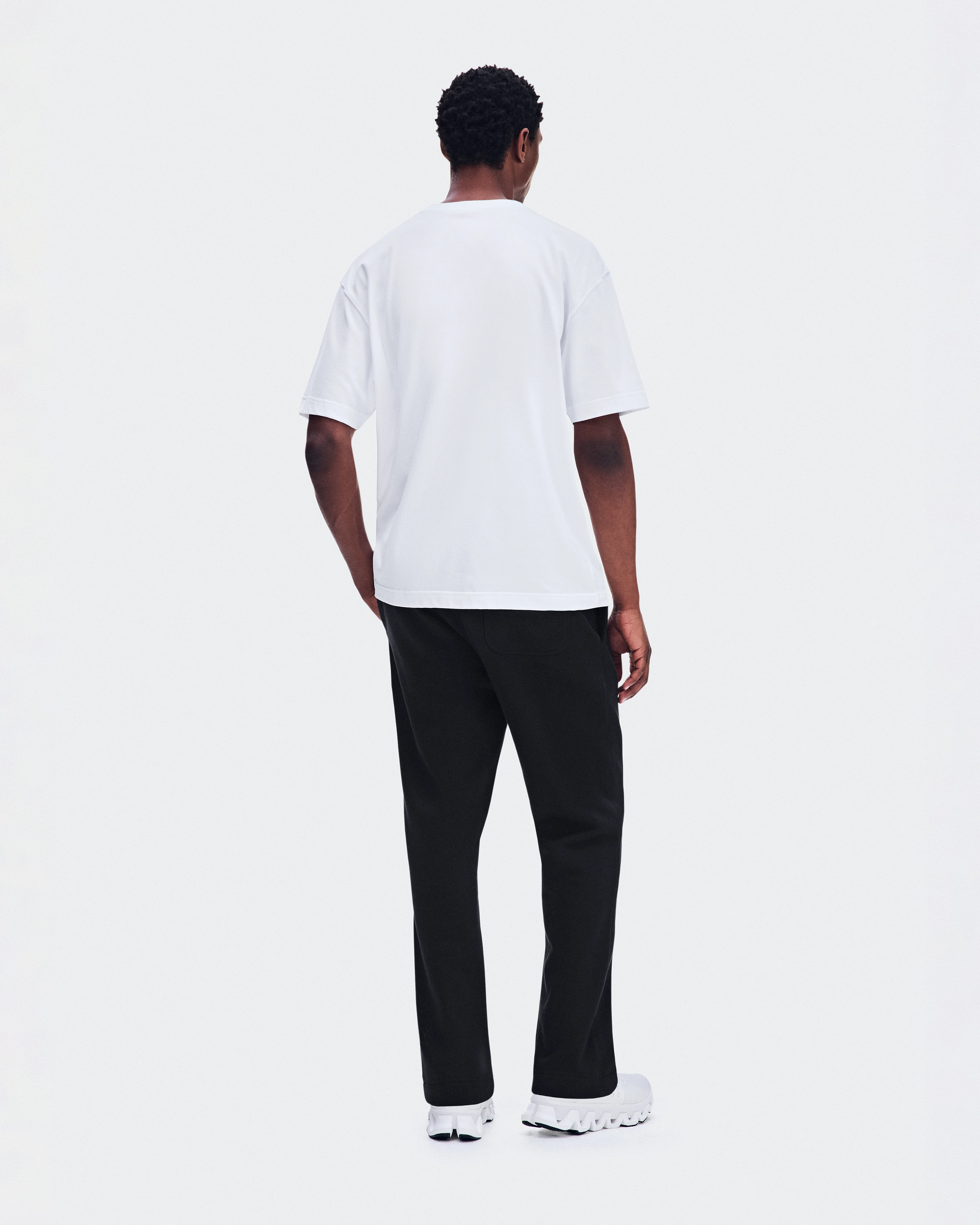 On Club-T Swing White Homme Hauts et t-shirts