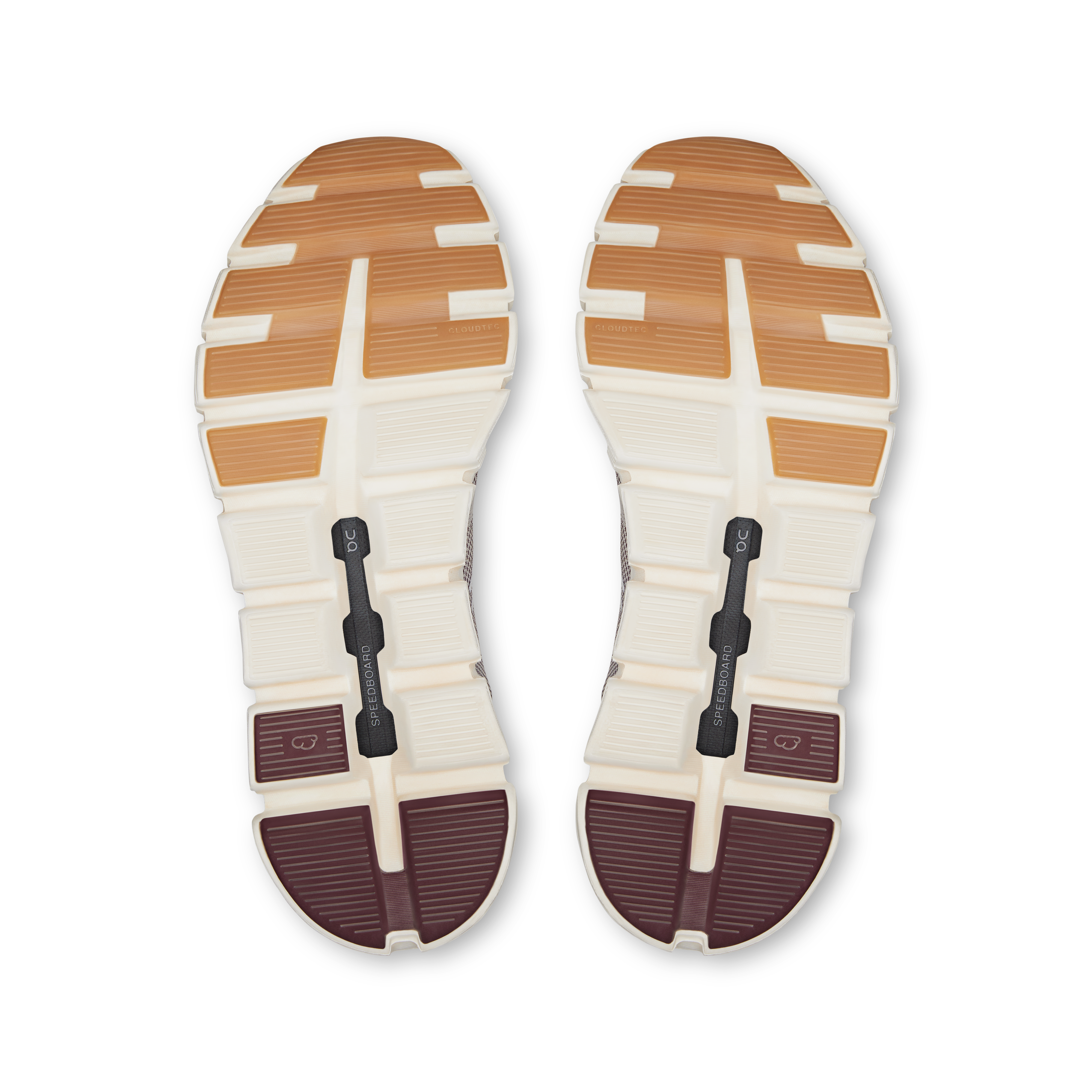 On Cloud 6 Versa Ice & Maroon Femme Active Life Chaussures