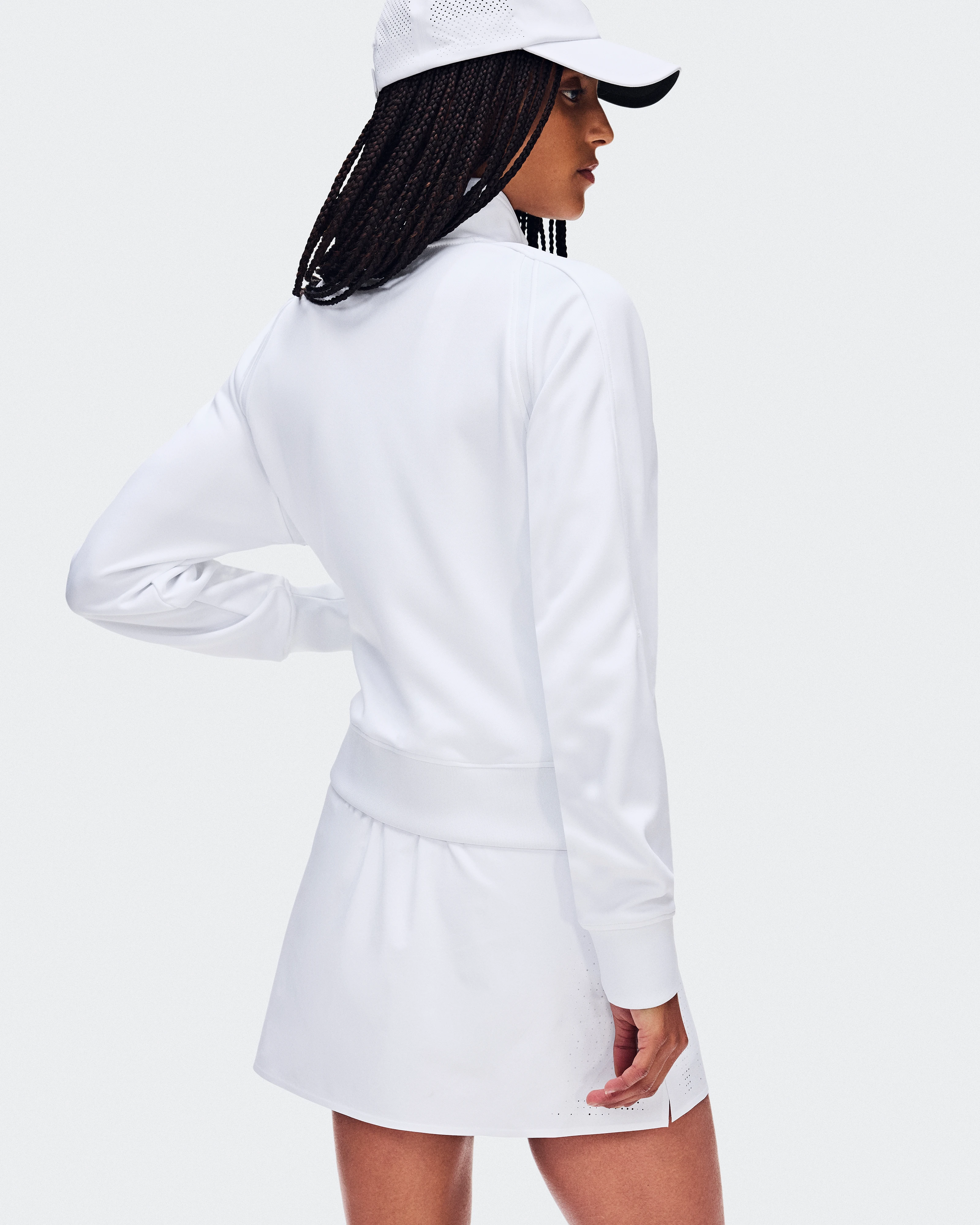 On Courtside Full Zip LDN White Femme