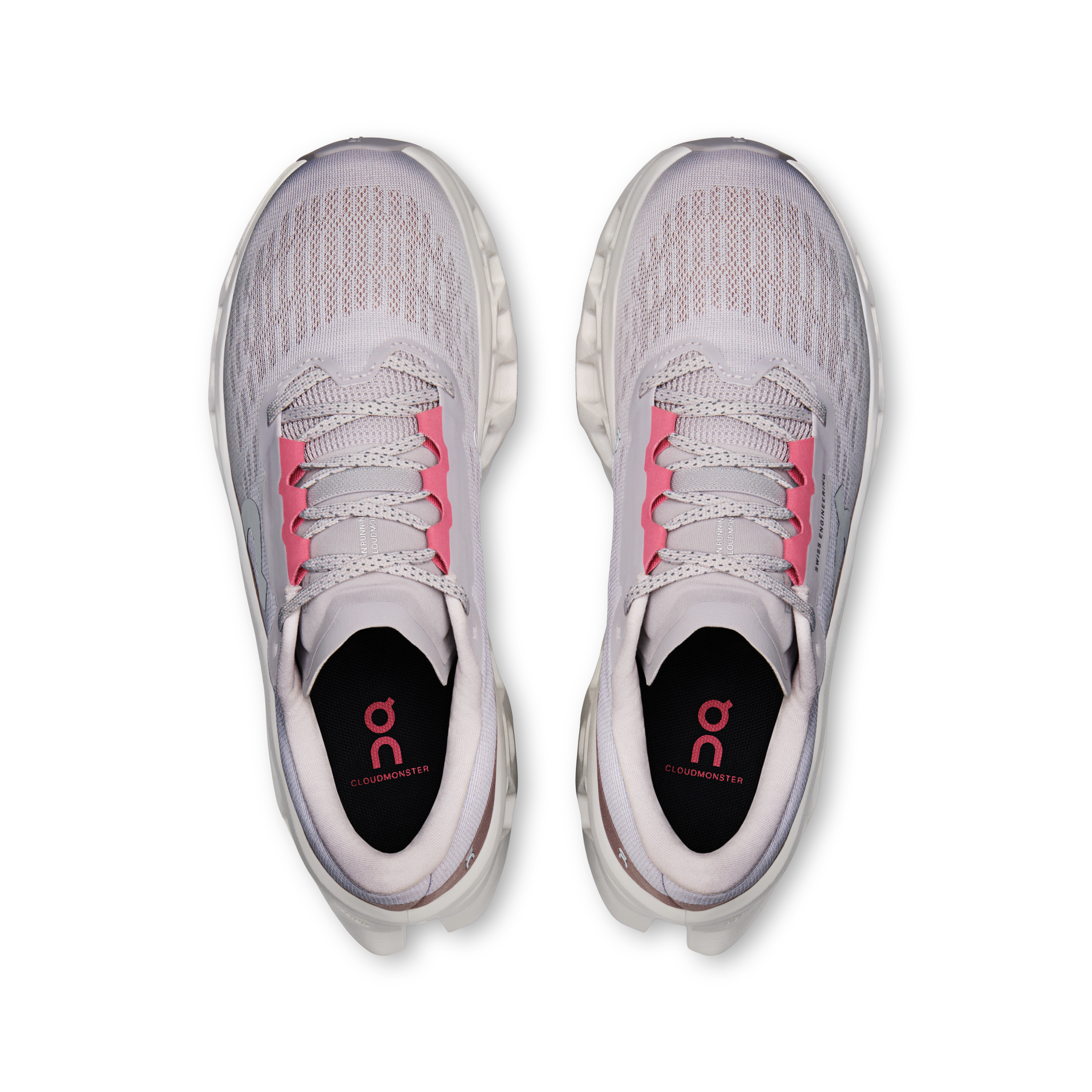 On Cloudmonster 3 Ether & Ivory Femme Running sur route Chaussures