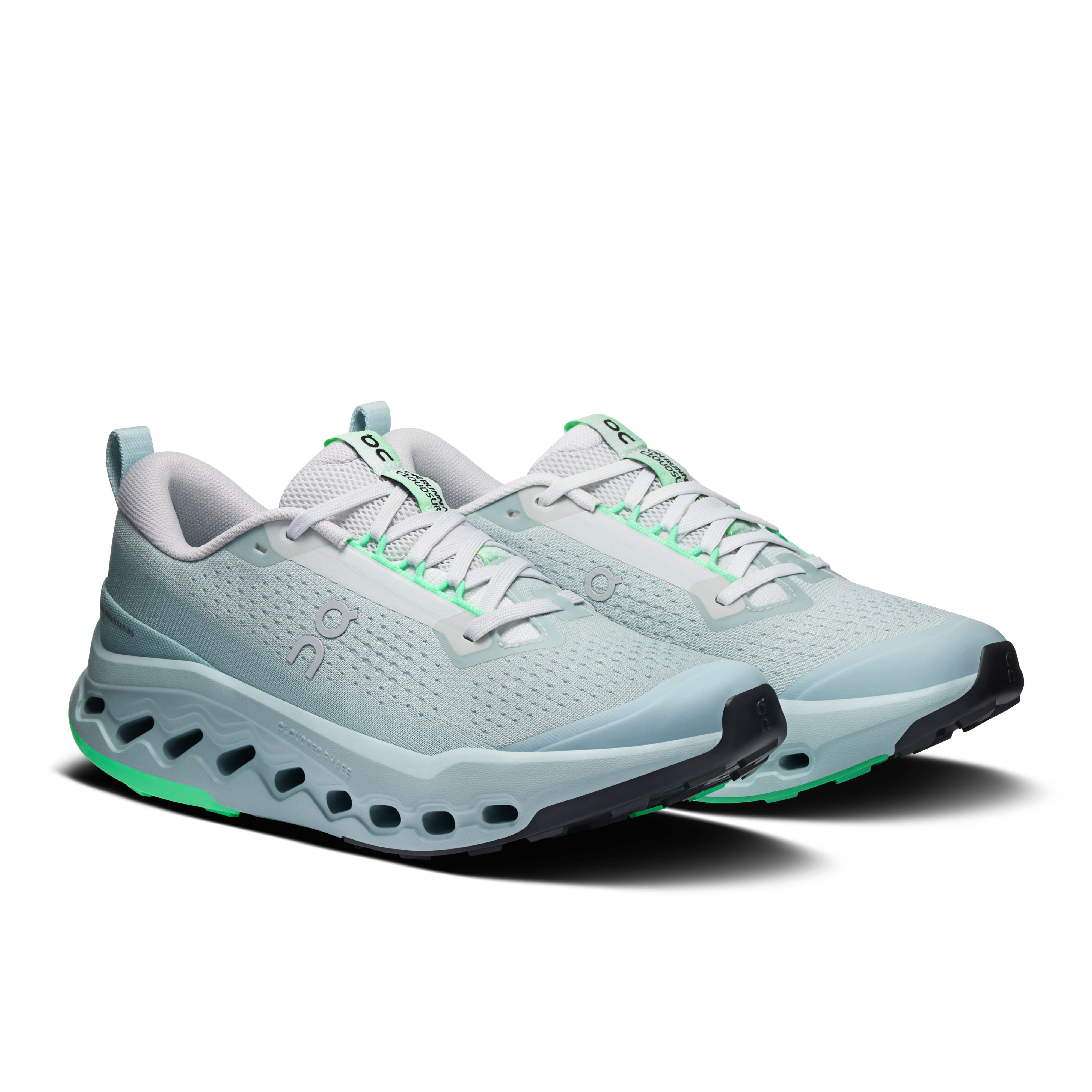 On Cloudsurfer Trail 2 Chalk & Gardenia Femme Running de trail Chaussures