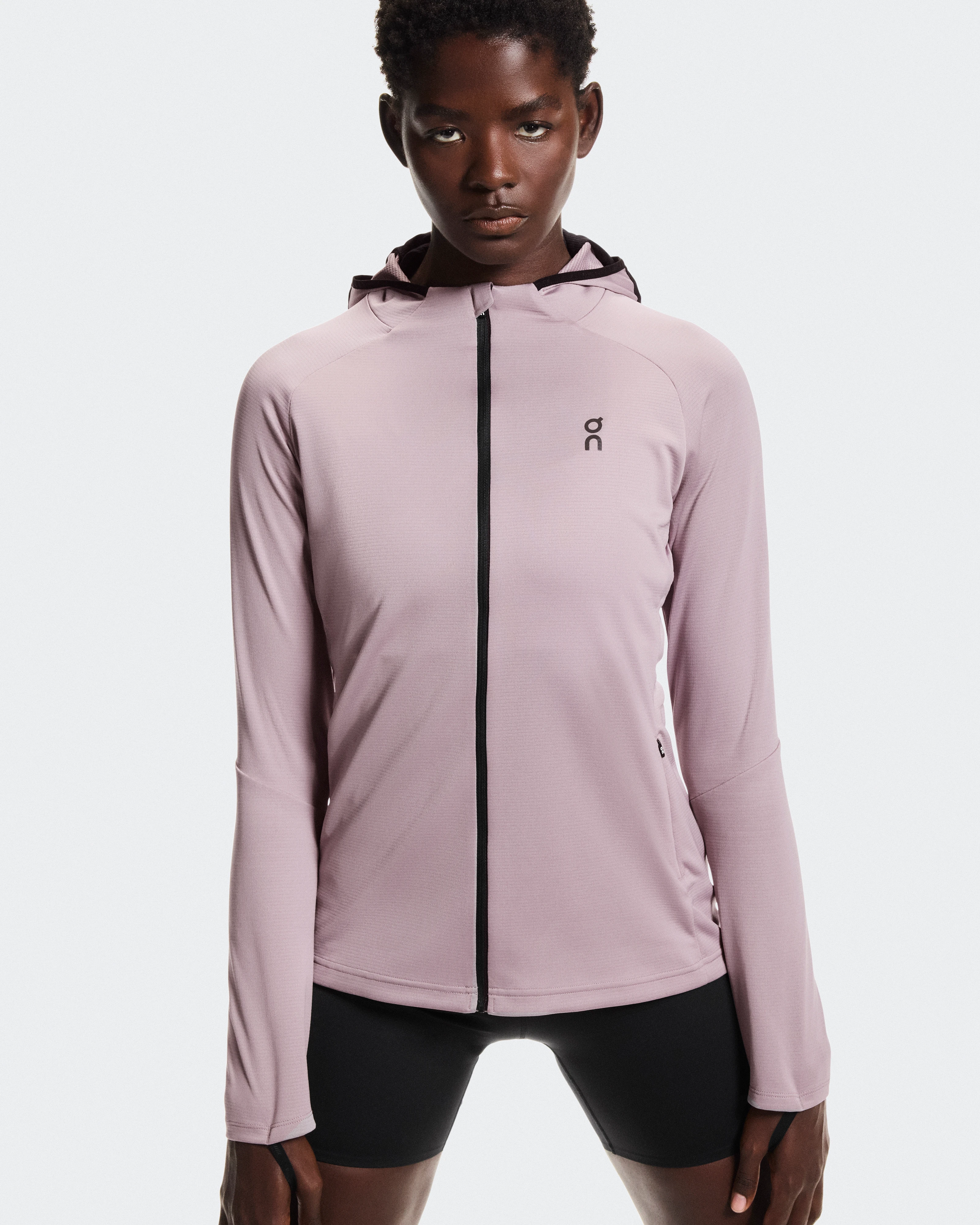 On Climate Zip Hoodie Heron Femme Sweats à capuche et sweats
