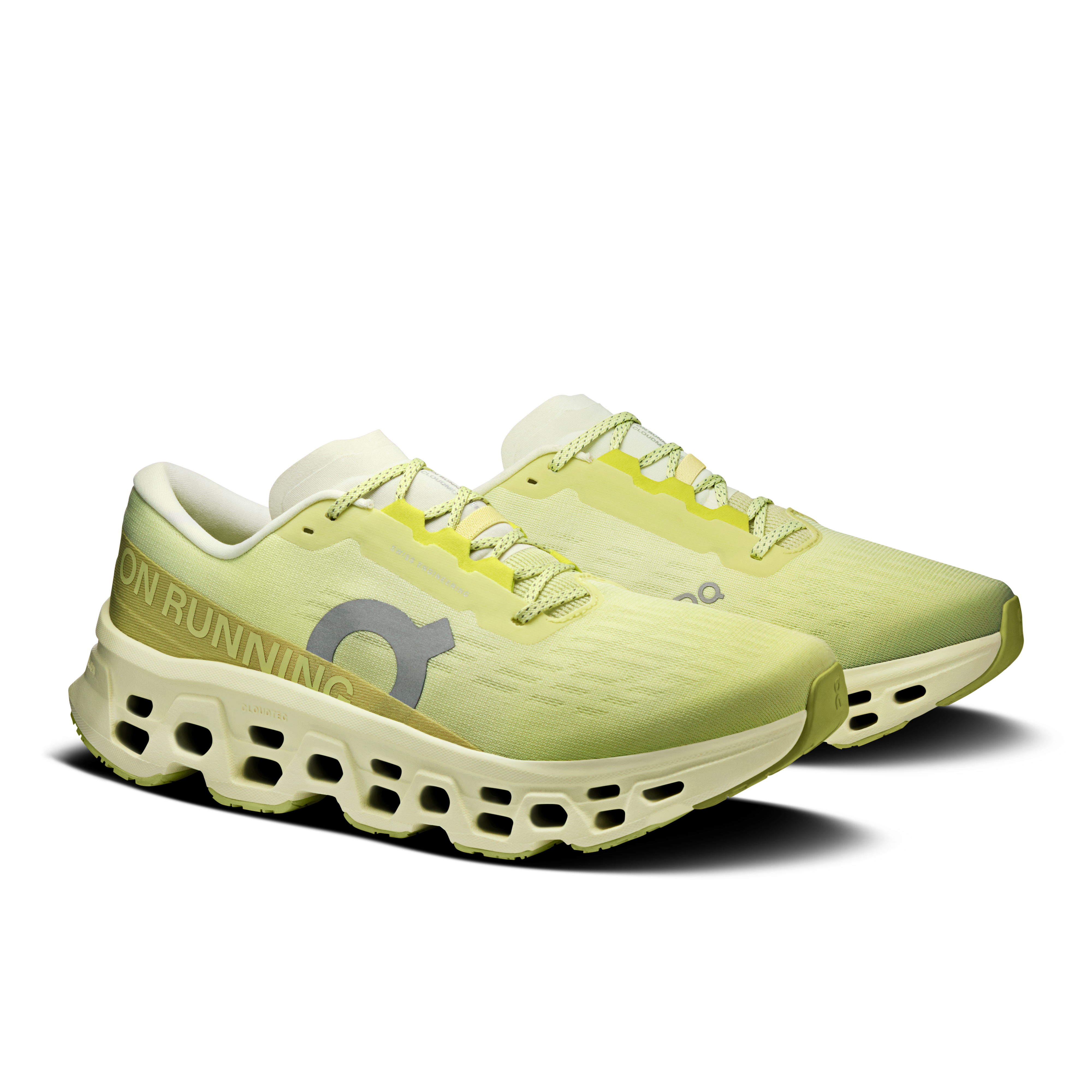 On Cloudmonster 3 Limelight & Seedling Homme Running sur route Chaussures