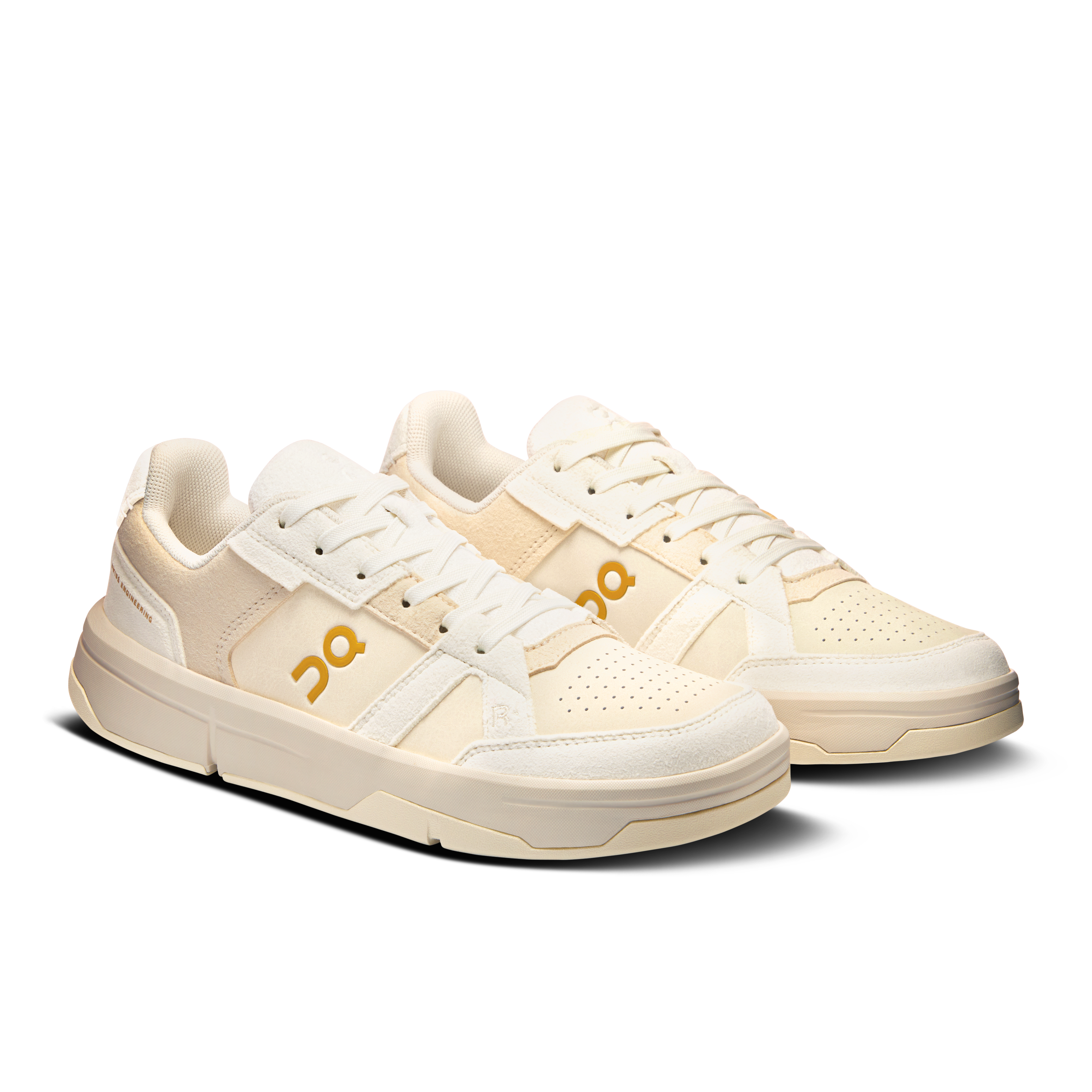 On THE ROGER Clubhouse Ace Ivory & Dew Femme Tennis Chaussures